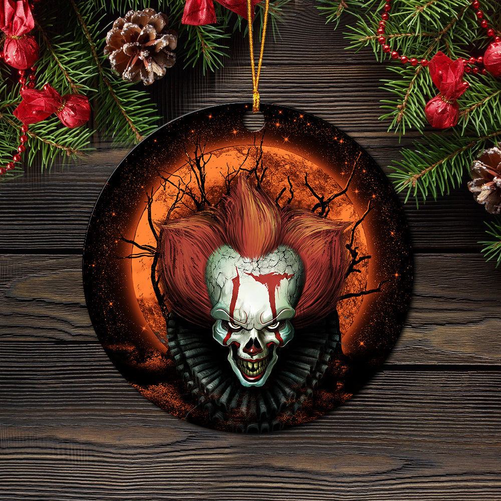 It Horror Movie Moonlight Mica Circle Ornament Perfect Gift For Holiday Nearkii