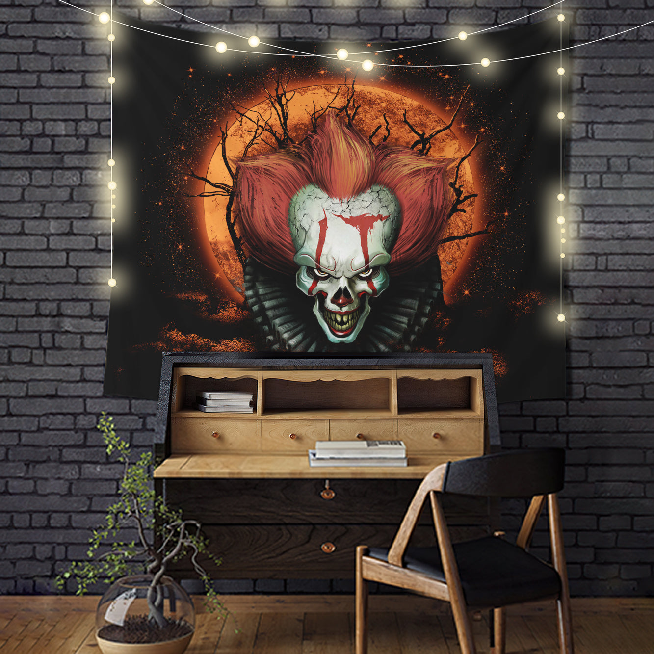 It Horror Movie Moonlight Tapestry Room Decor Nearkii