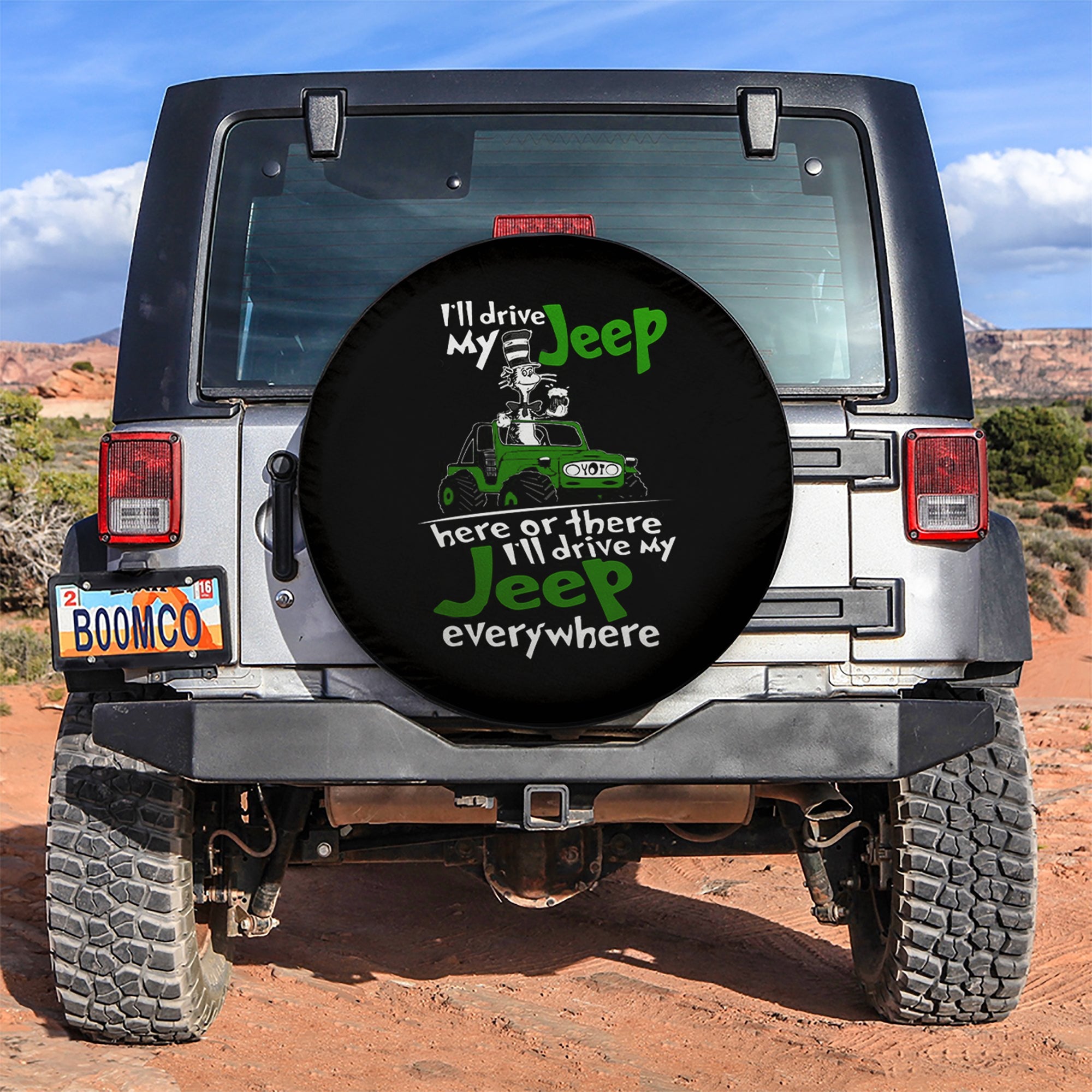 I Wil Drive My Jeep Car Spare Tire Covers Gift For Campers Nearkii