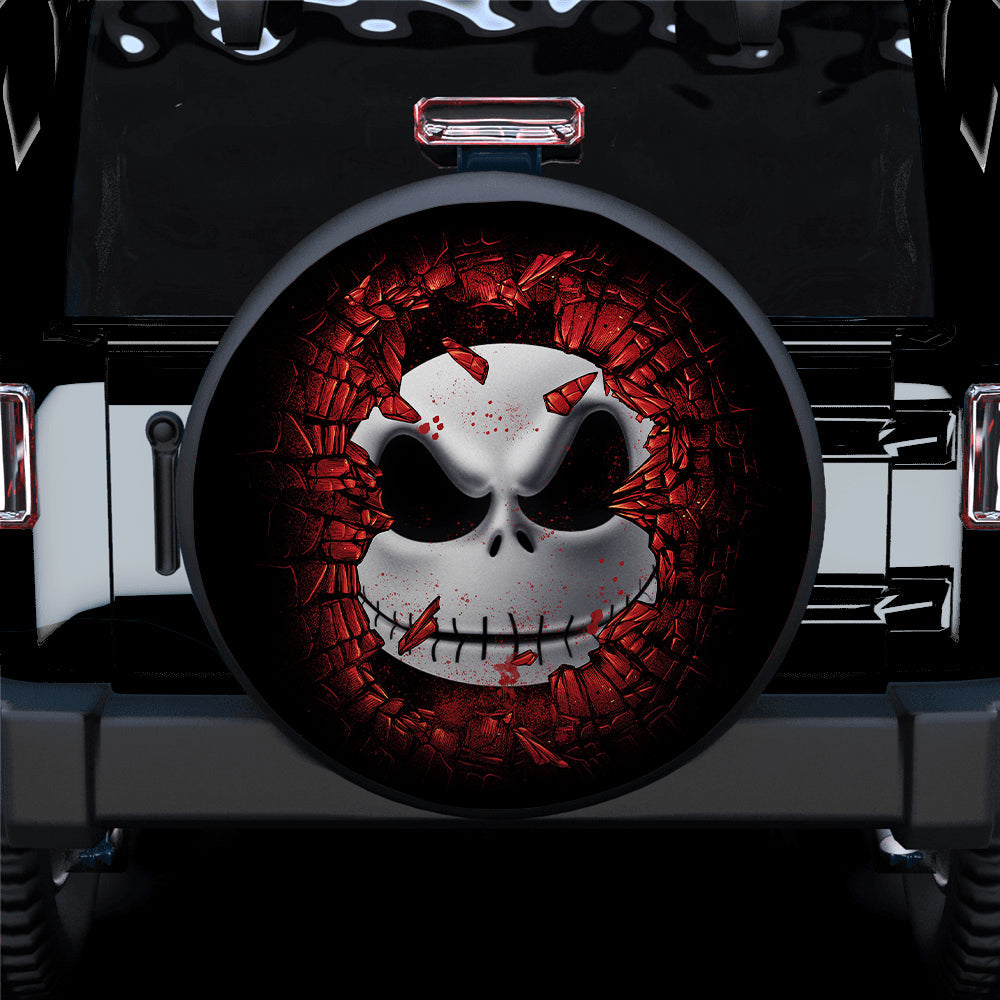 Jack Skellington Break Wall Jeep Car Spare Tire Covers Gift For Campers Nearkii