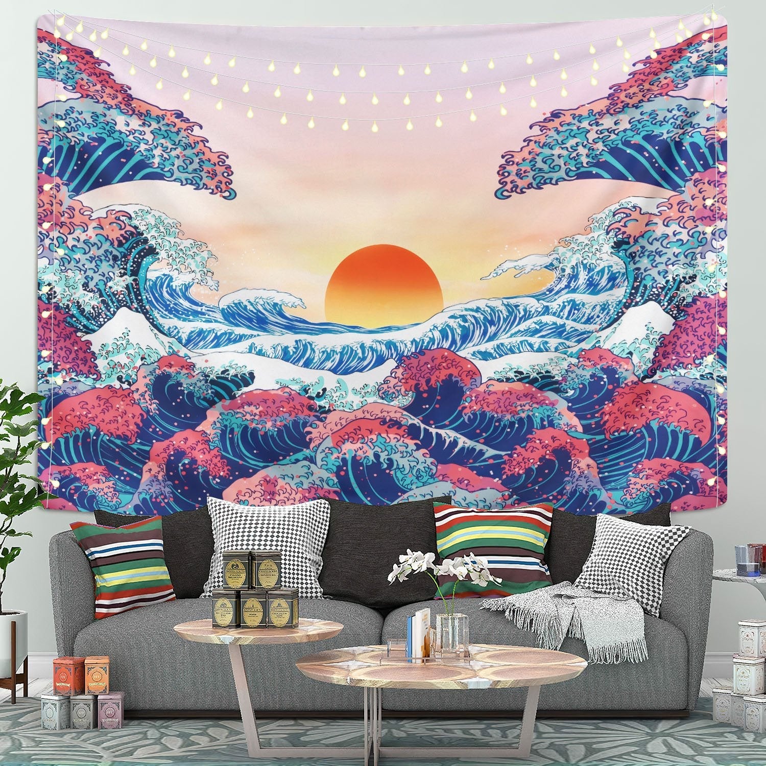 Japanese Tapestry Room Decor Nearkii