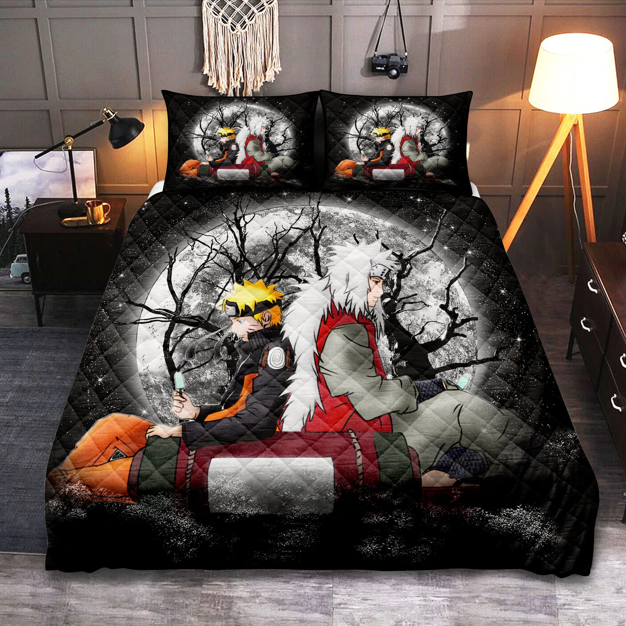 Jiraiya Naruto Moonlight Quilt Bed Sets Nearkii