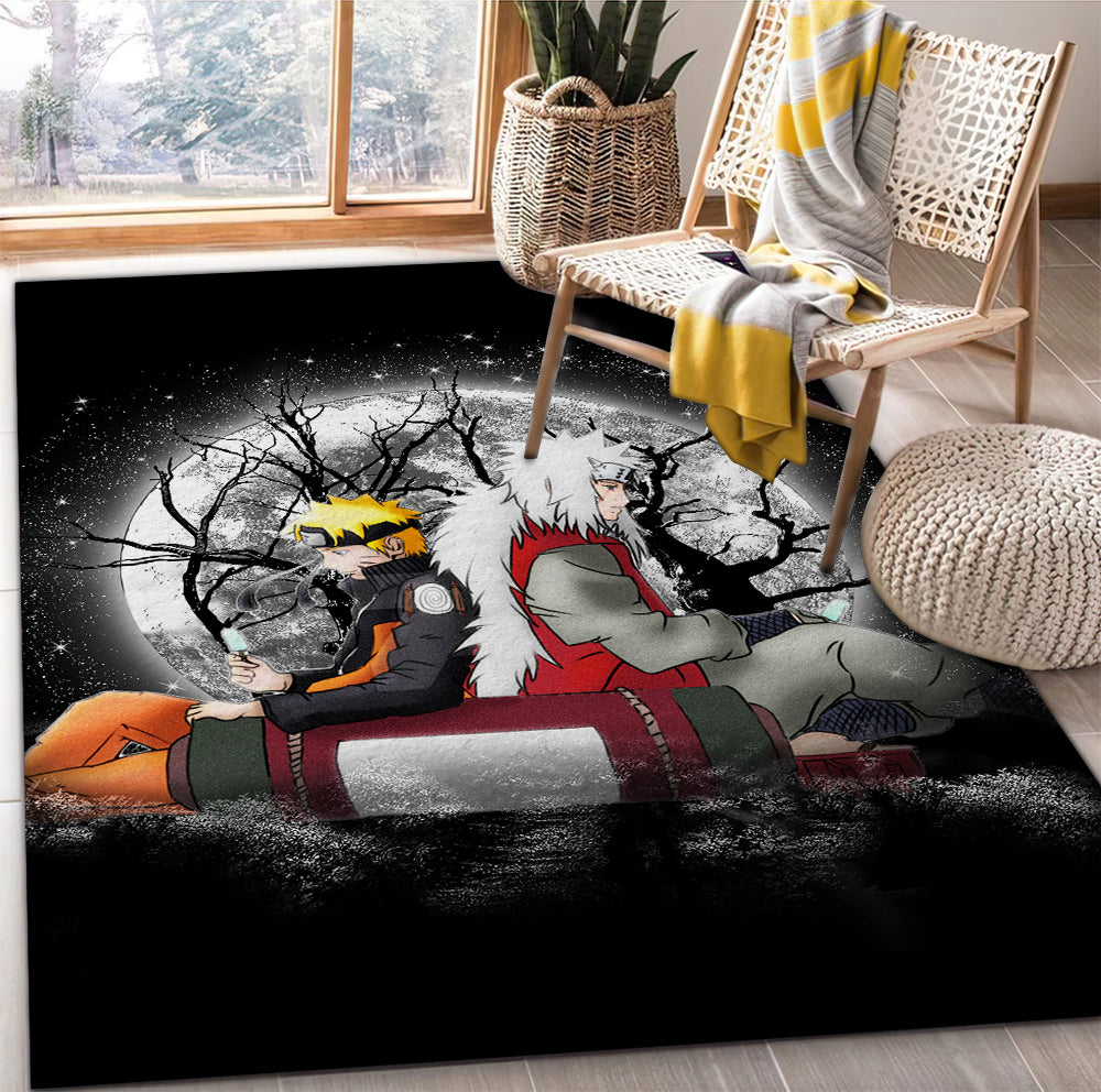 Jiraiya Naruto Moonlight Area Carpet Rug Home Decor Bedroom Living Room Decor Nearkii