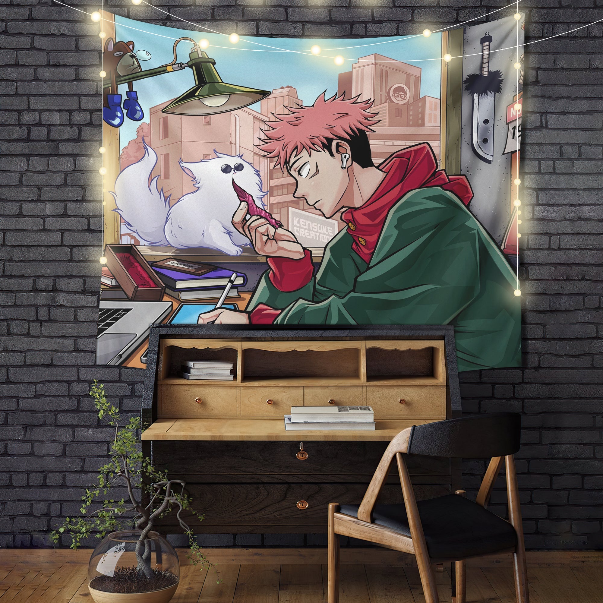 Jujutsu Kaisen Lofi Tapestry Room Decor Nearkii