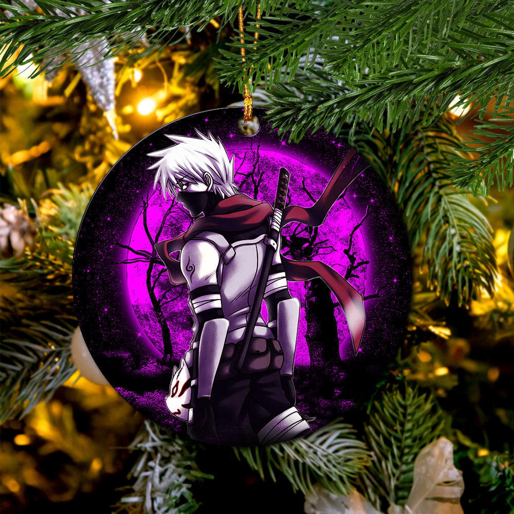 Kakashi Anbu Moonlight Mica Circle Ornament Perfect Gift For Holiday Nearkii