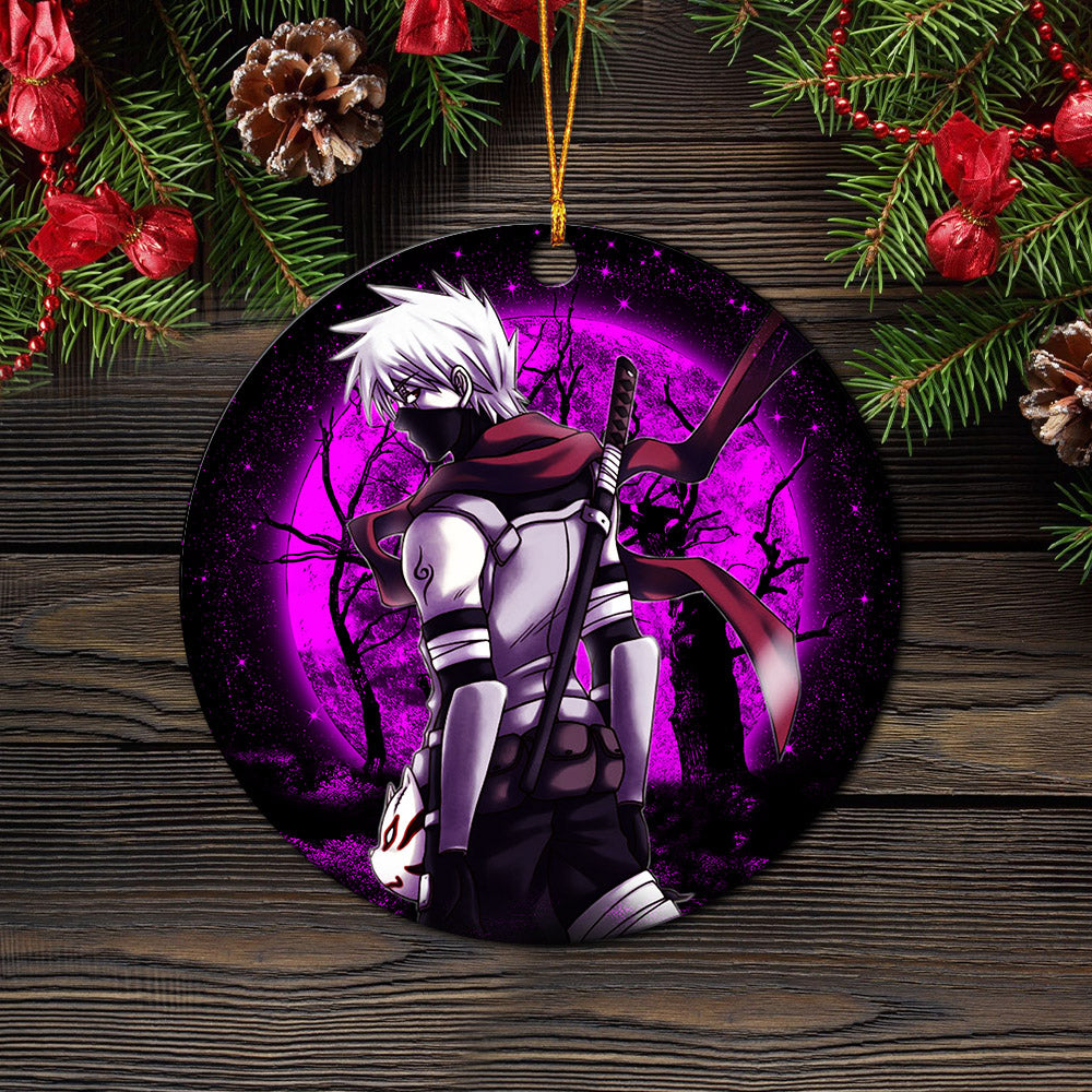 Kakashi Anbu Moonlight Mica Circle Ornament Perfect Gift For Holiday Nearkii