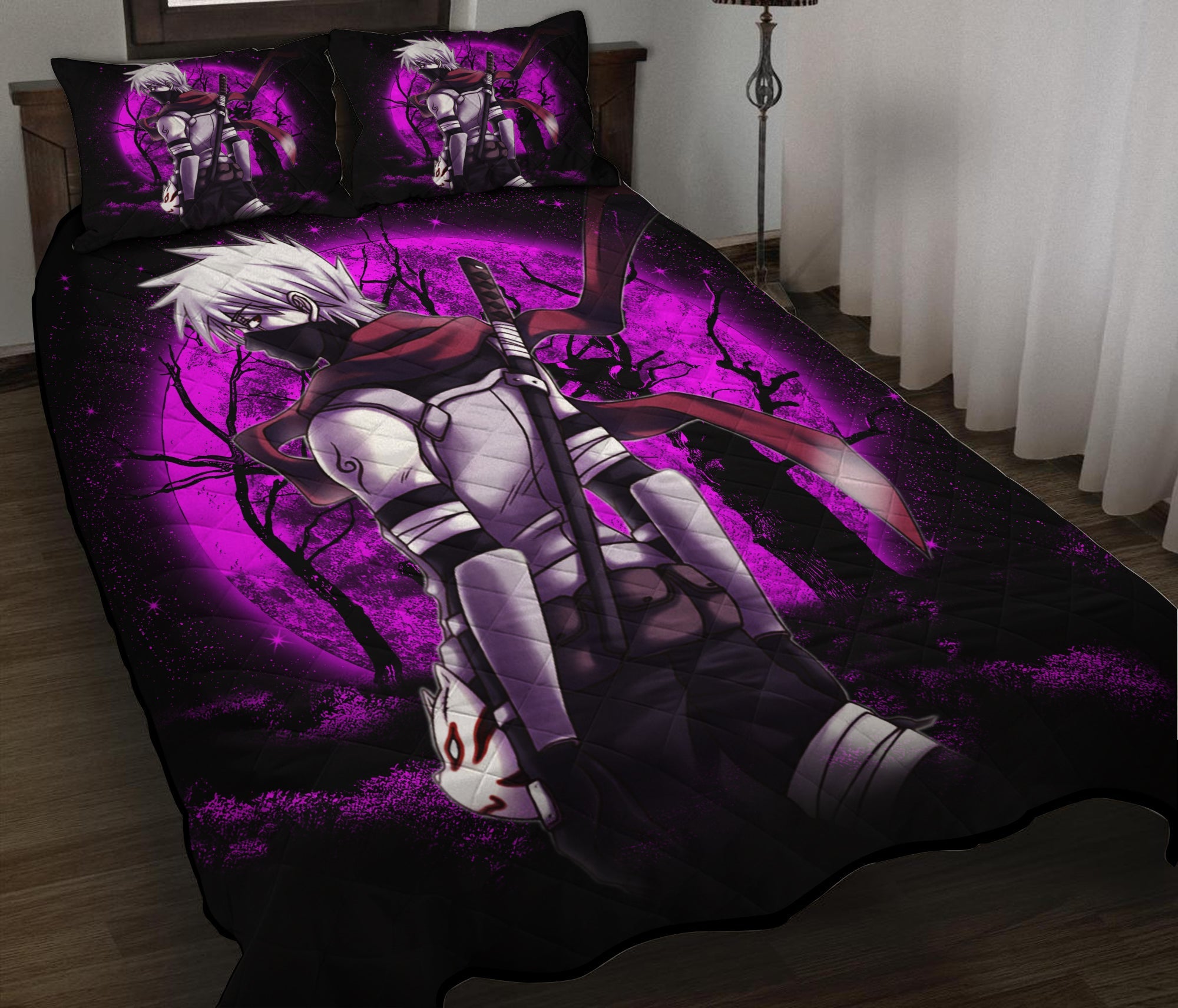 Kakashi Anbu Moonlight Quilt Bed Sets Nearkii