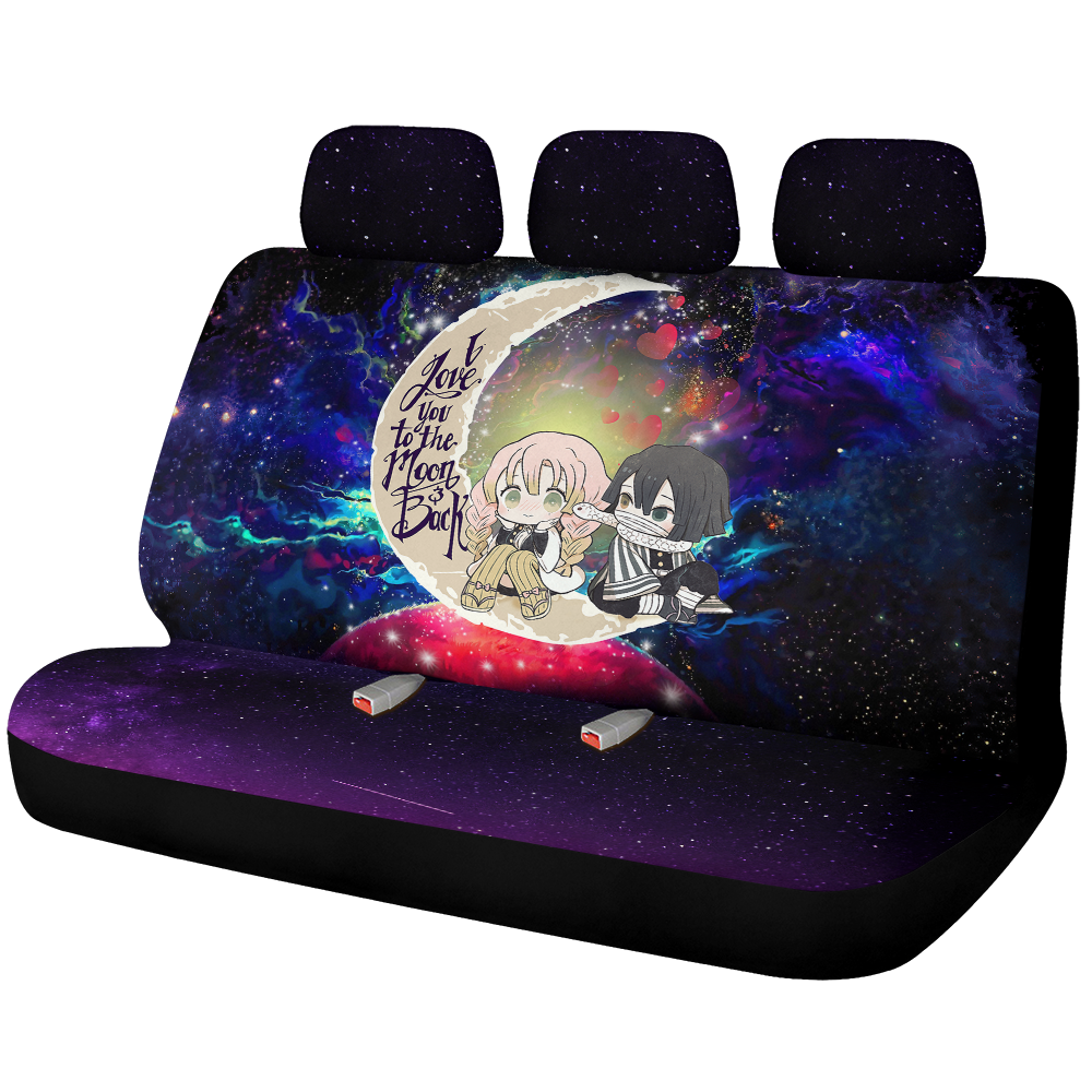 Kanroji And Kaburamaru Demon Slayer Love You To The Moon Galaxy Car Back Seat Covers Decor Protectors Nearkii