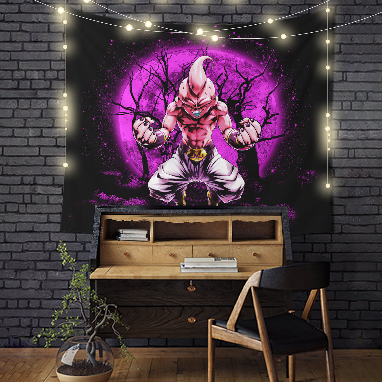 Kidbuu Dragon Ball Moonlight Tapestry Room Decor Nearkii