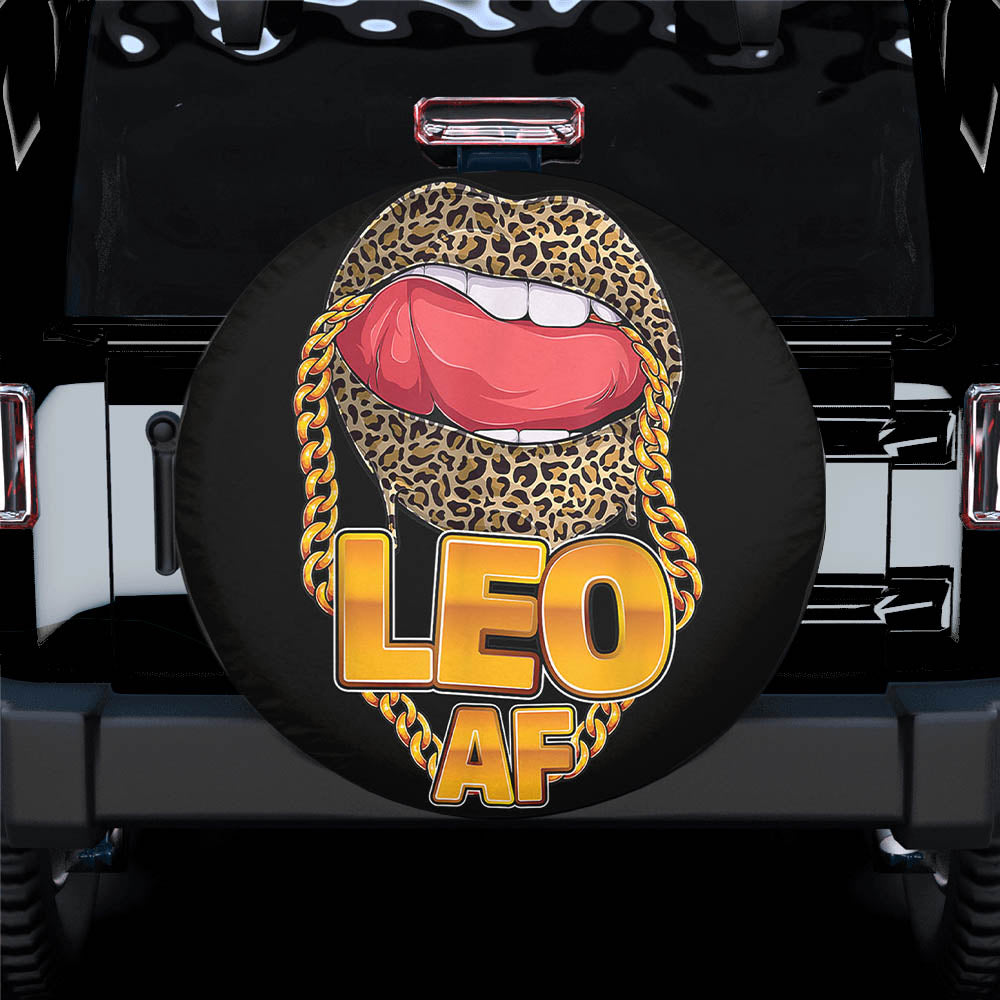 Leo Af Lips leopard Astrology Zodiac Spare Tire Cover Gift For Campers Nearkii