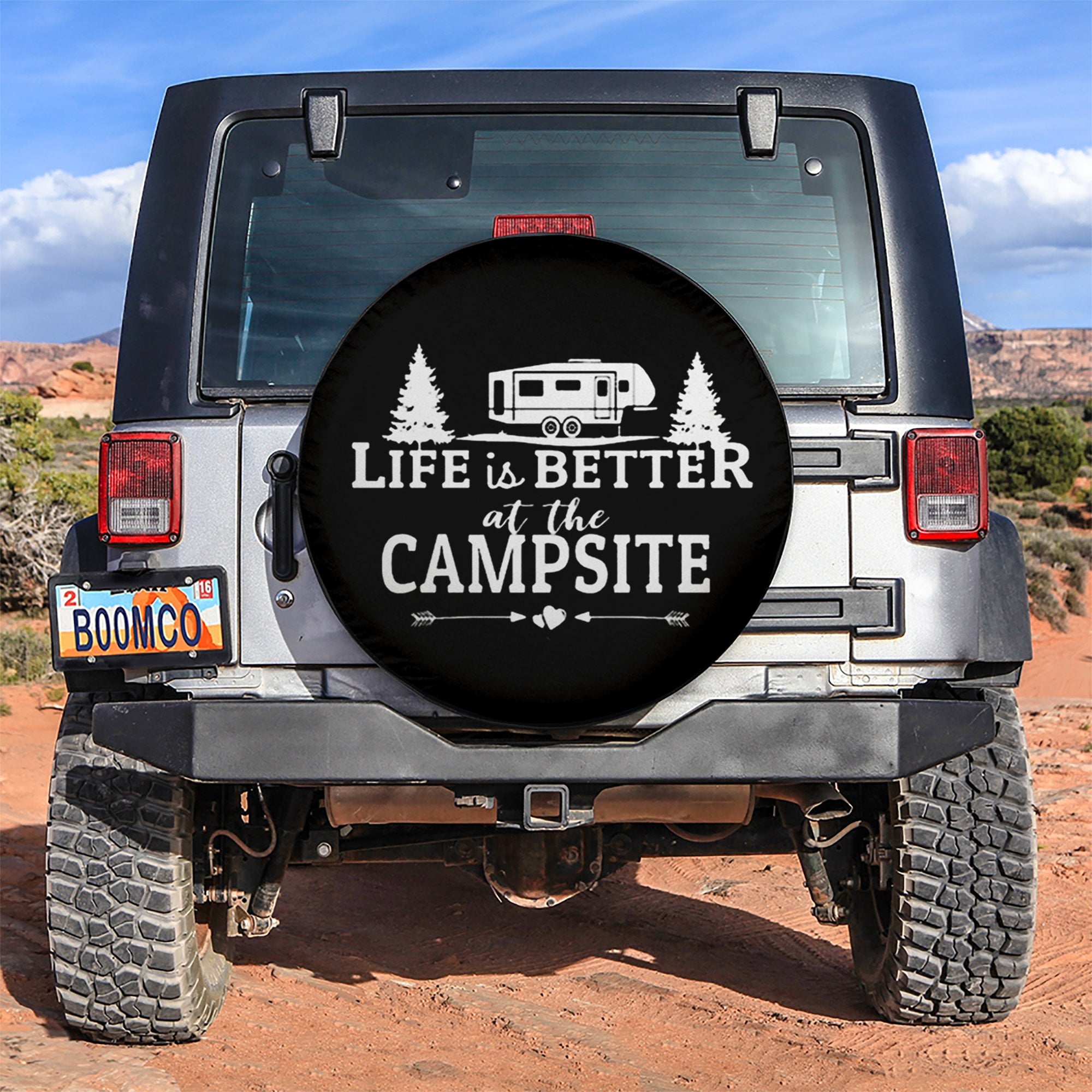 Life Is Better With Camping Jeep Car Spare Tire Cover Gift For Campers Nearkii