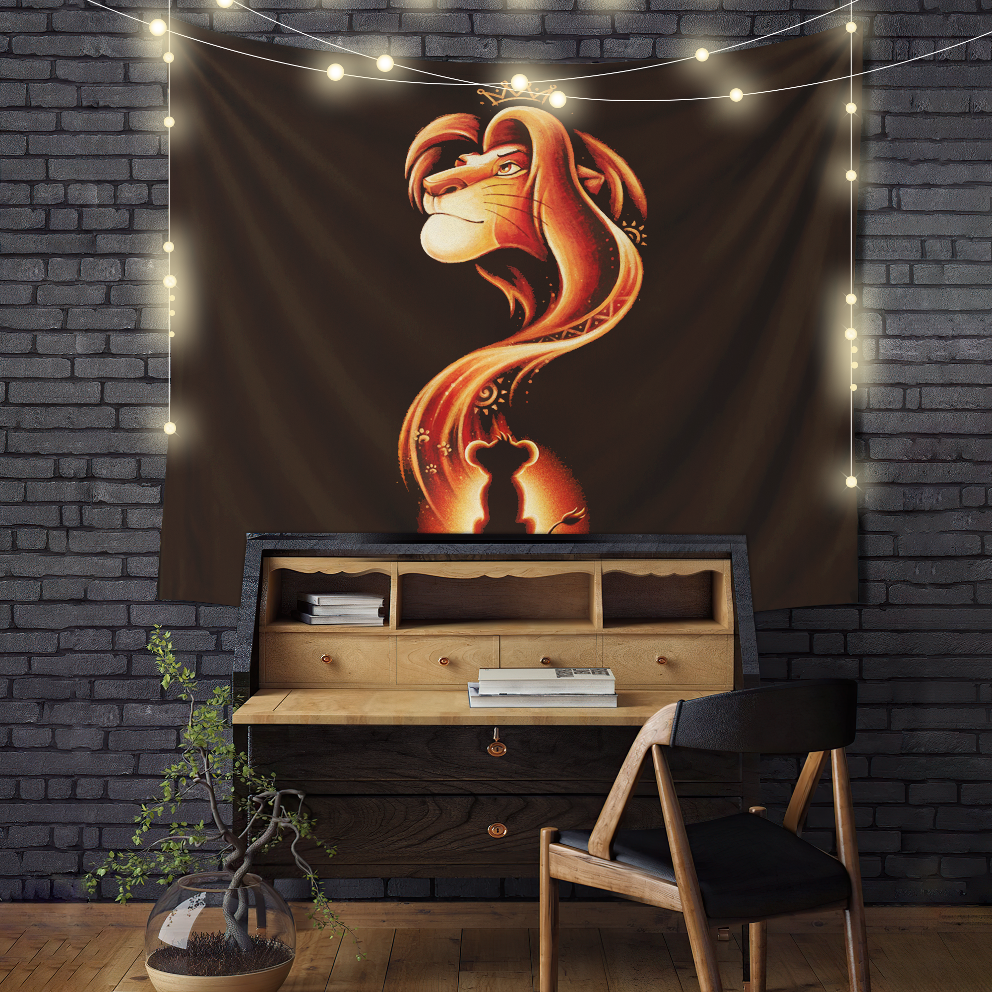 Lion King Simba Tapestry Room Decor Nearkii