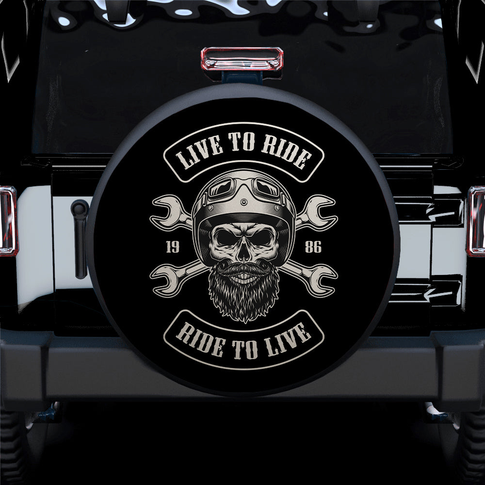 Live To Ride Jeep Car Spare Tire Cover Gift For Campers Nearkii