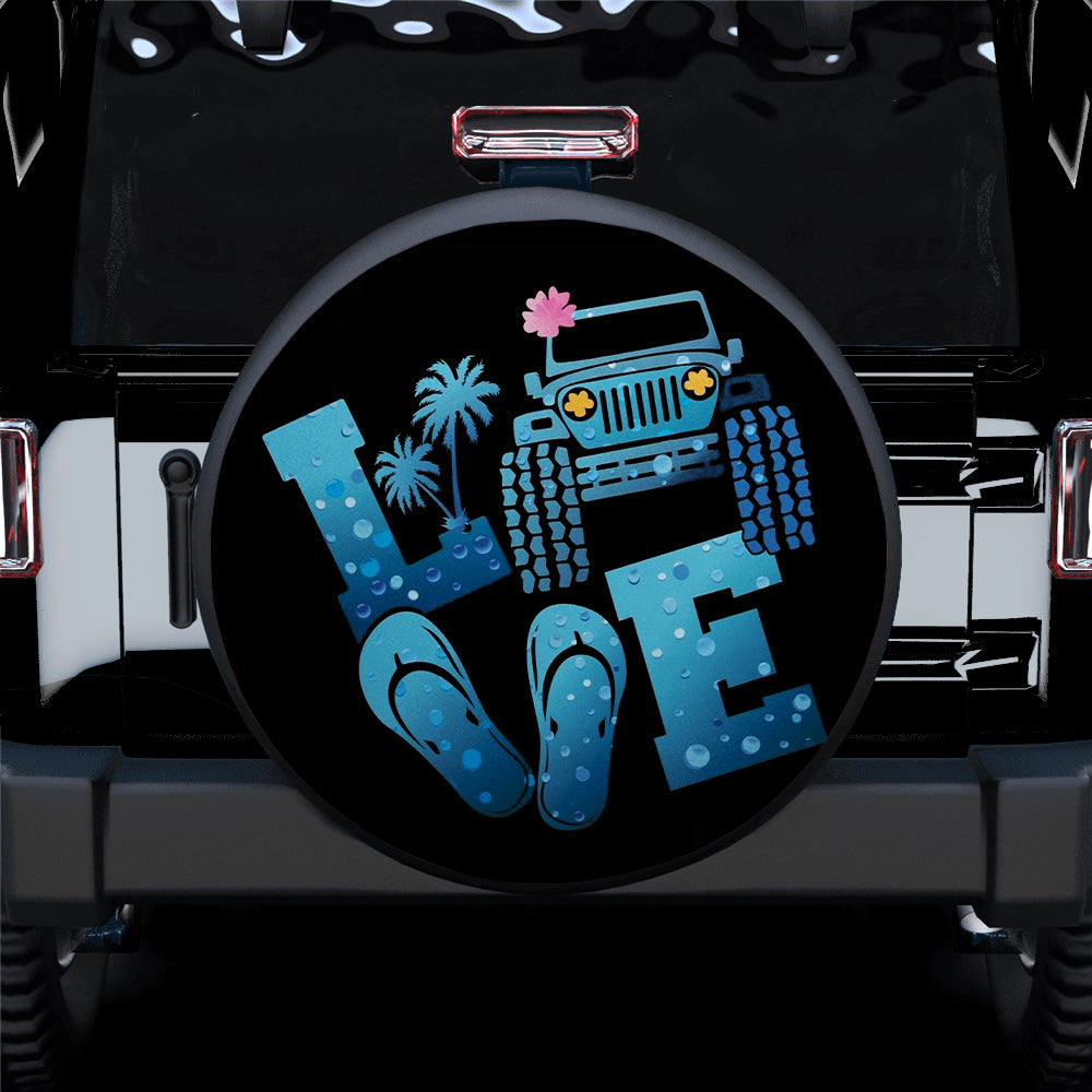 Love Jeep Summer Car Spare Tire Covers Gift For Campers Nearkii