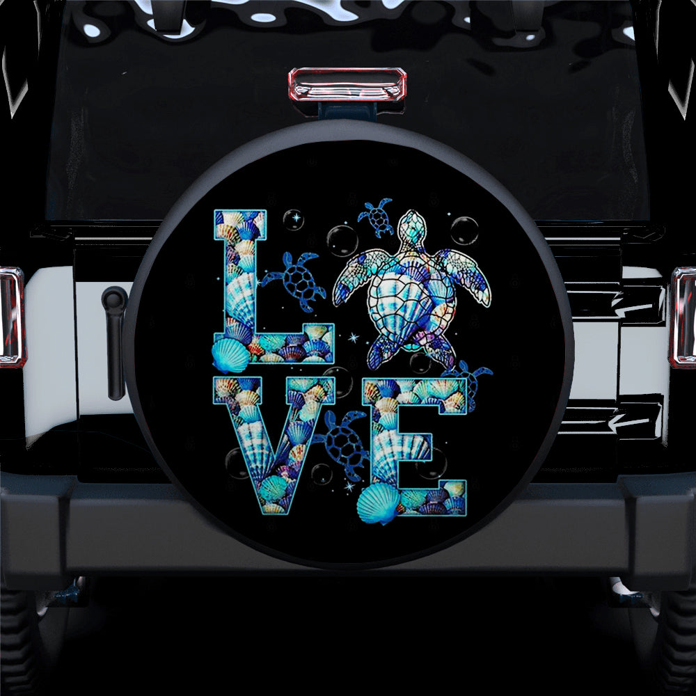 Love Ocean Turtle Jeep Car Spare Tire Cover Gift For Campers Nearkii