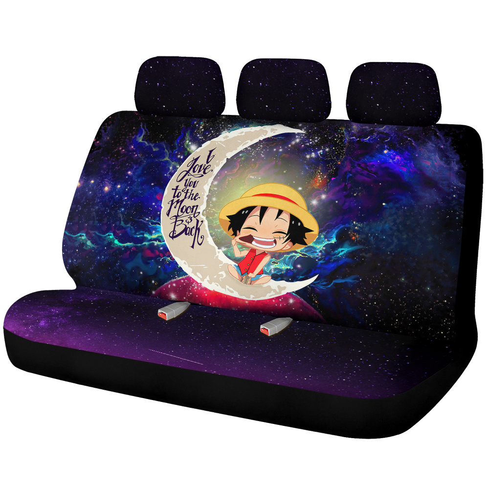 Luffy One Piece Love You To The Moon Galaxy Premium Custom Car Back Seat Covers Decor Protectors Nearkii