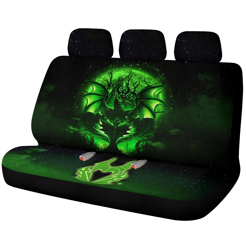 Maleficent Moonlight Galaxy Premium Custom Car Back Seat Covers Decor Protectors Nearkii