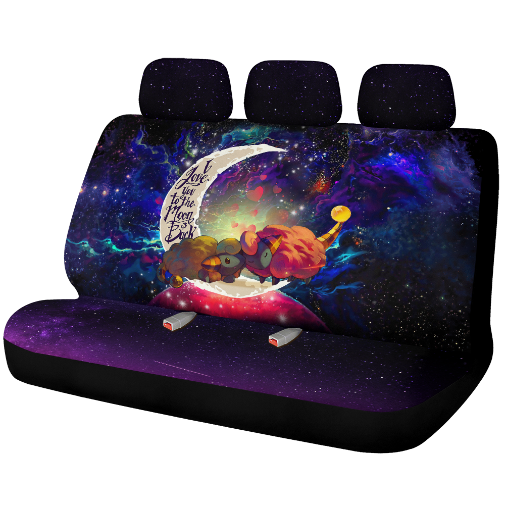 Mareep Pokemon Love You To The Moon Galaxy Car Back Seat Covers Decor Protectors Nearkii