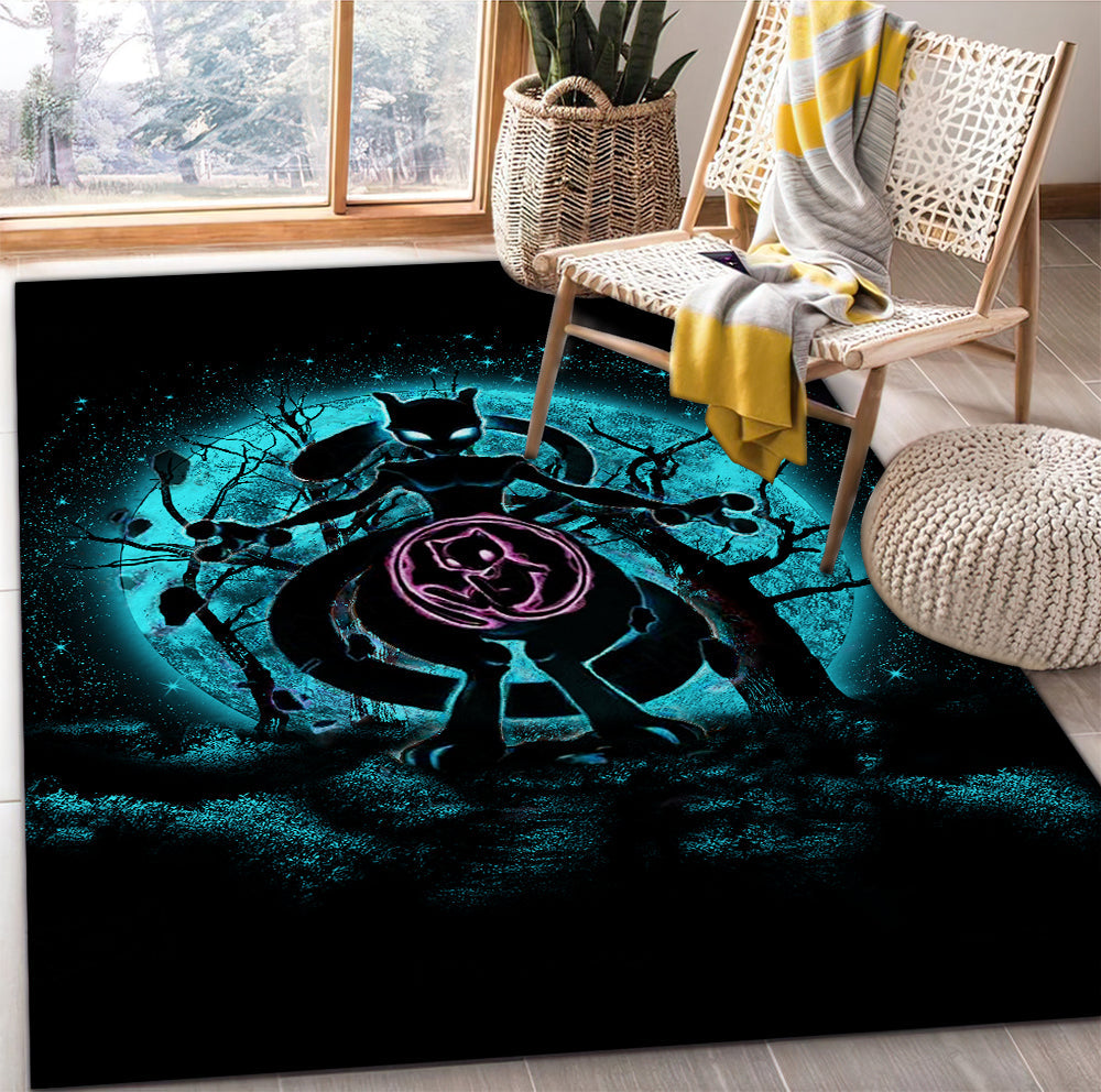 Mewtwo Moonlight Area Carpet Rug Home Decor Bedroom Living Room Decor Nearkii