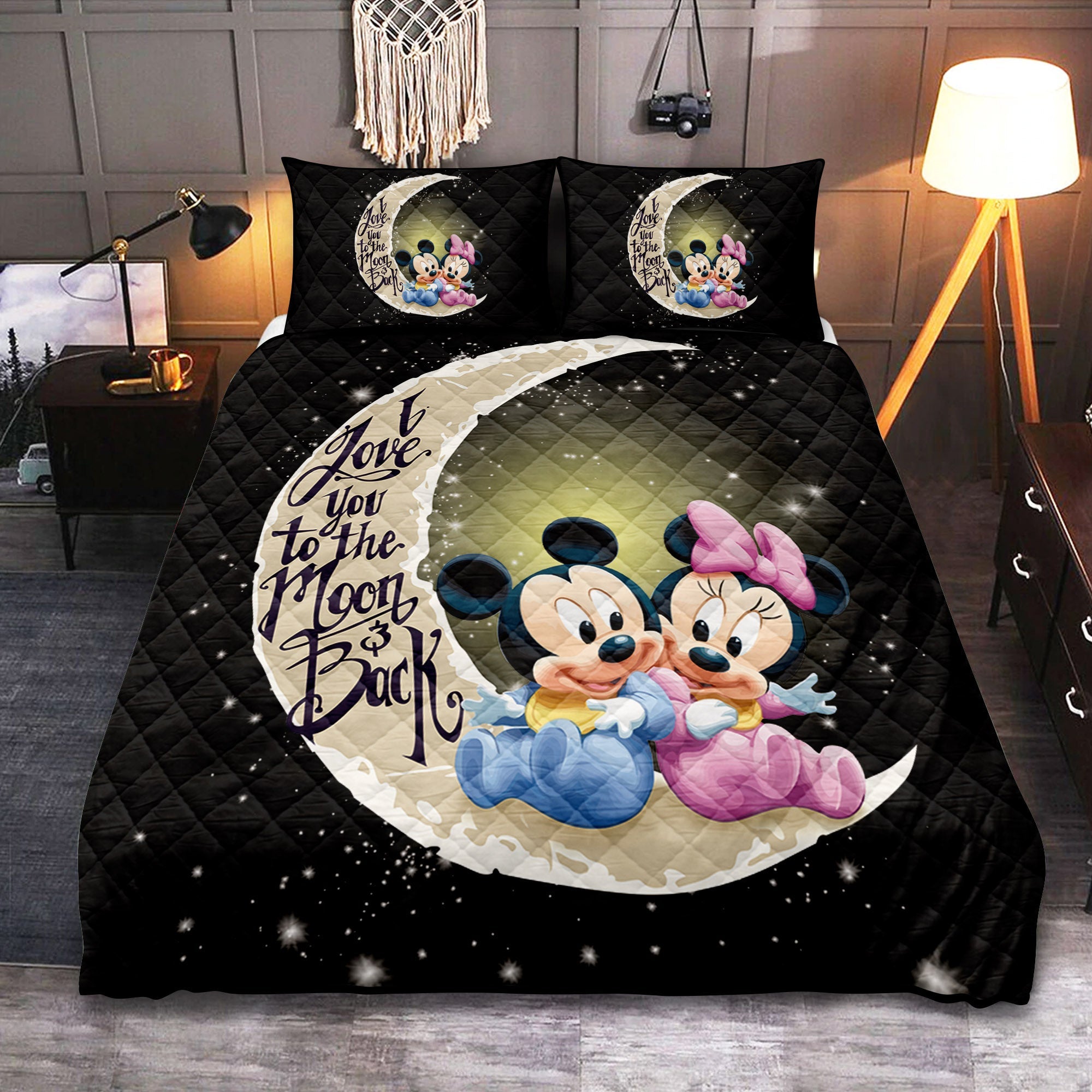 Mice Couple To The Moon Quilt Bed Sets Nearkii