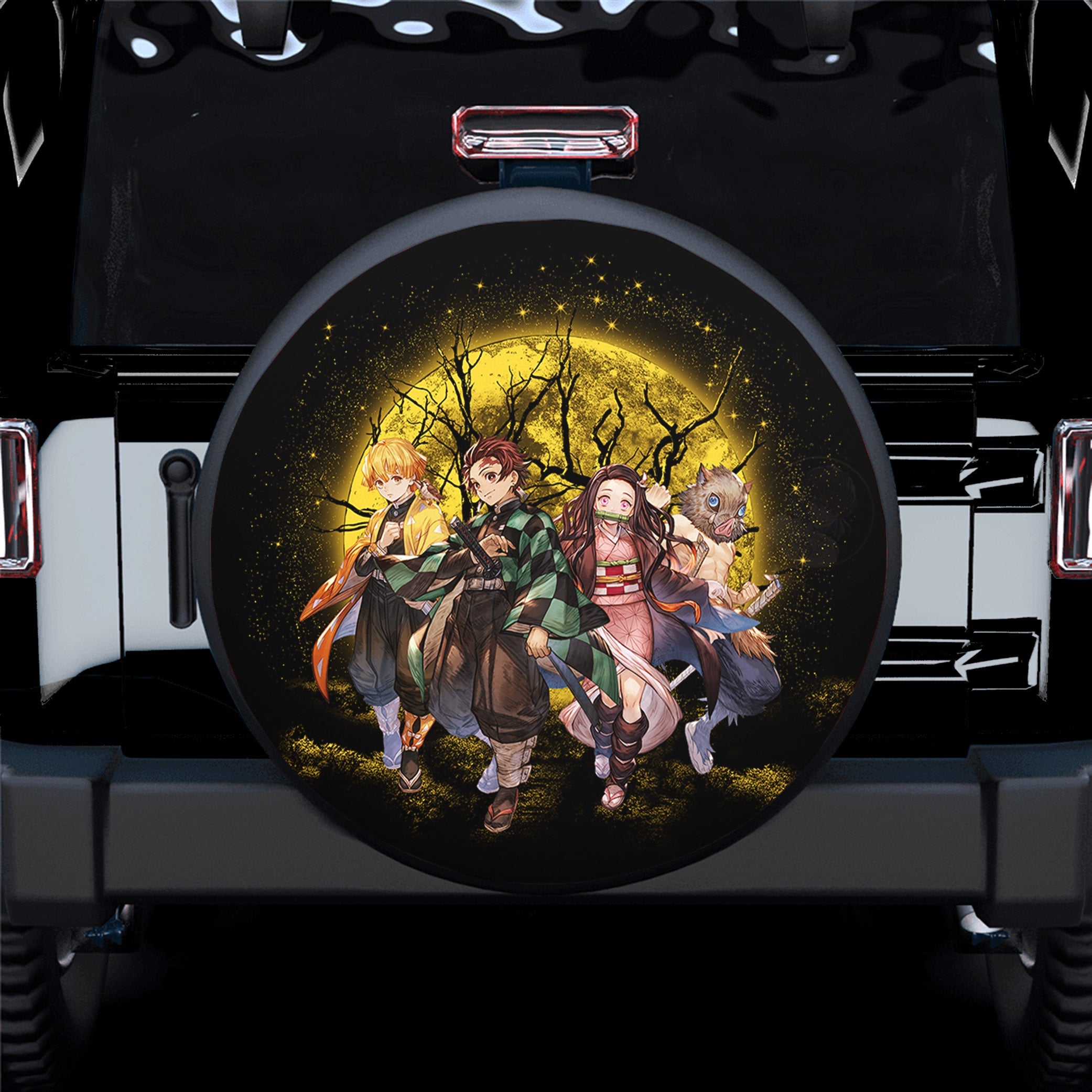 Moon Demonslayer Moonlight Spare Tire Cover Gift For Campers Nearkii