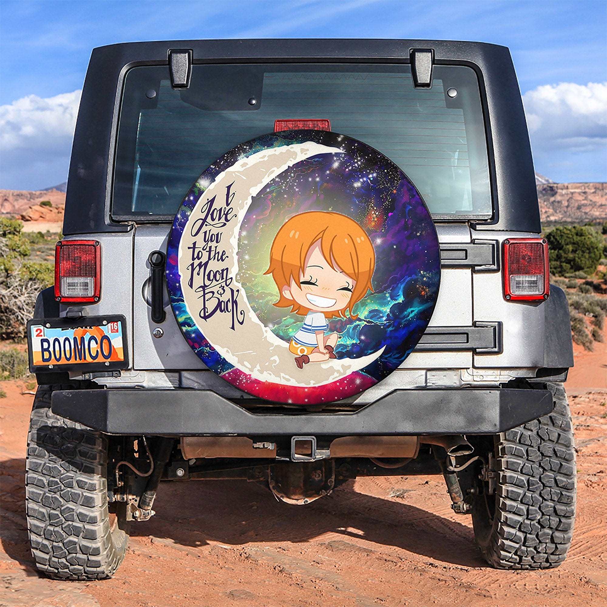 Nami One Piece Love You To The Moon Galaxy Spare Tire Covers Gift For Campers Nearkii