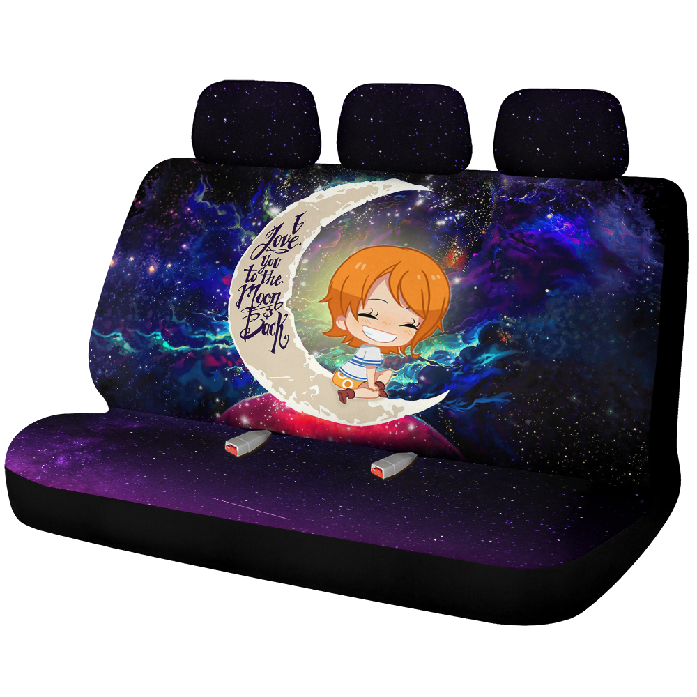 Nami One Piece Love You To The Moon Galaxy Premium Custom Car Back Seat Covers Decor Protectors Nearkii