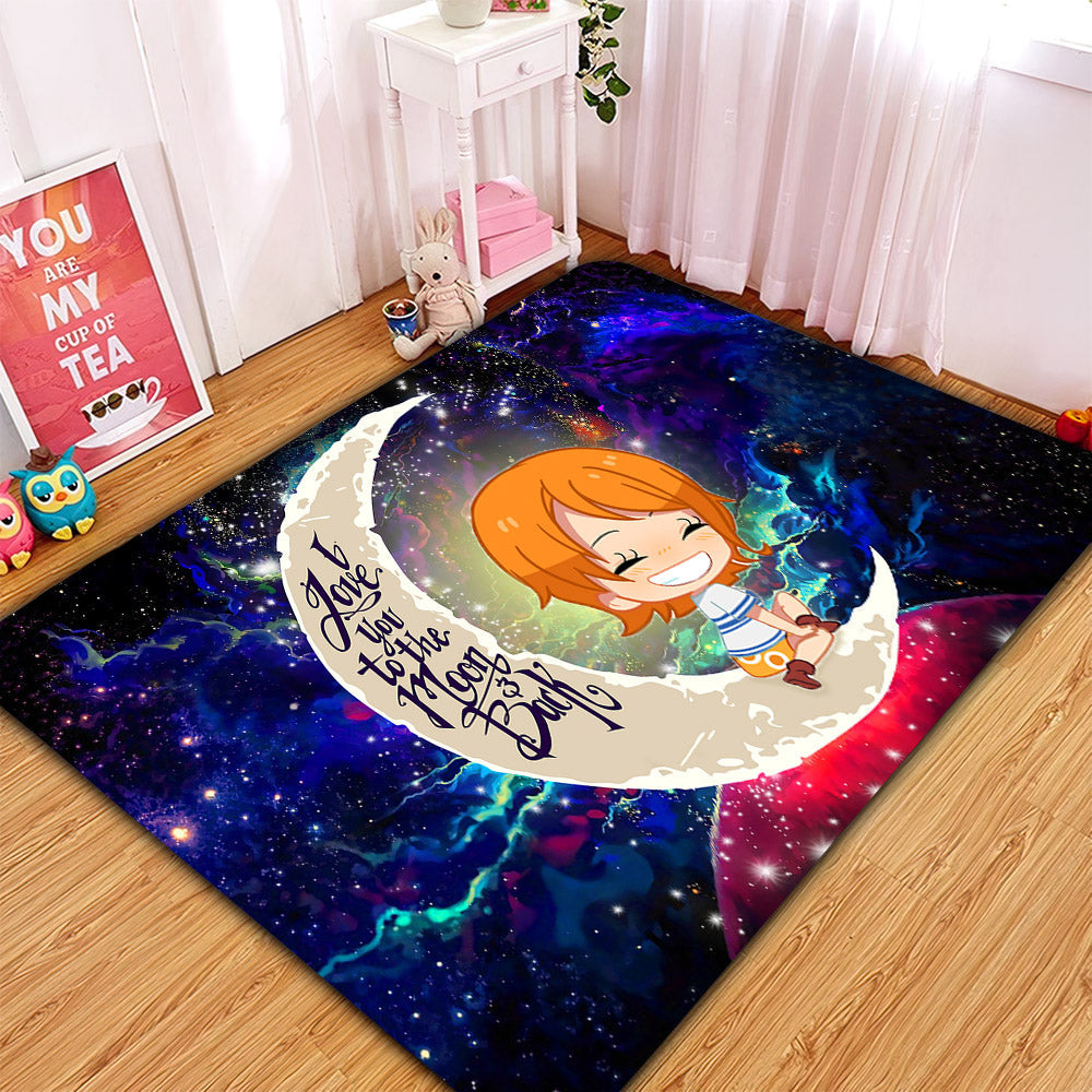 Nami One Piece Love You To The Moon Galaxy Carpet Rug Home Room Decor Nearkii