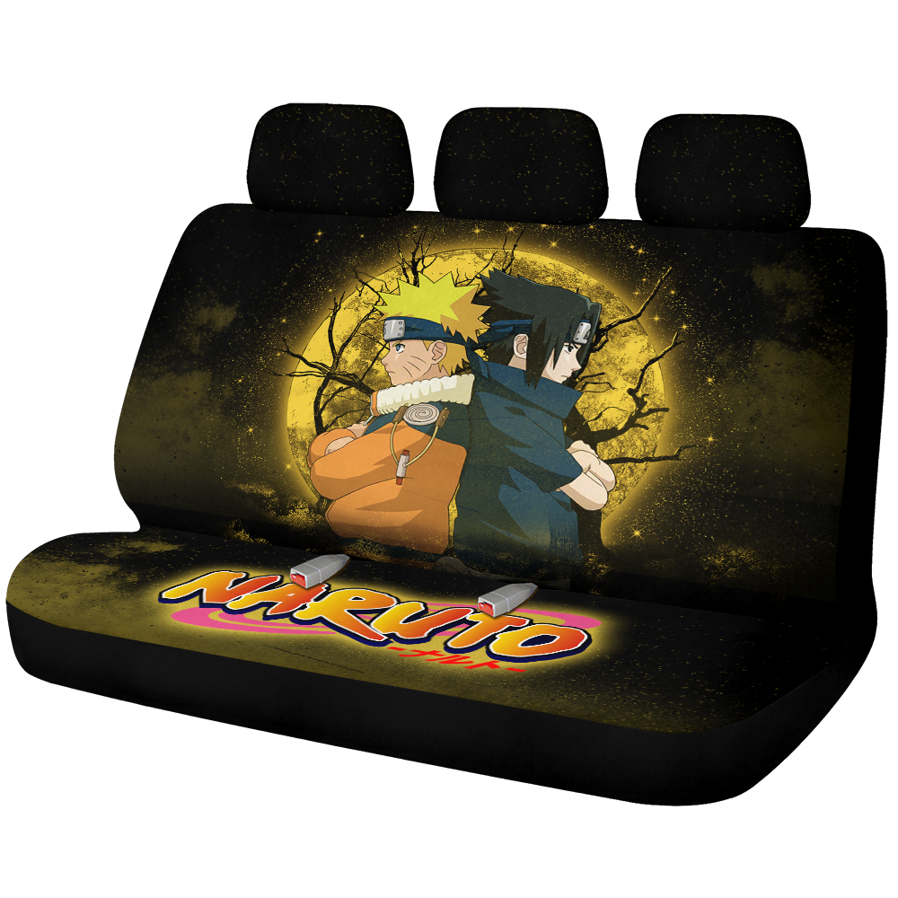 Naruto Sasuke Moonlight Galaxy Premium Custom Car Back Seat Covers Decor Protectors Nearkii