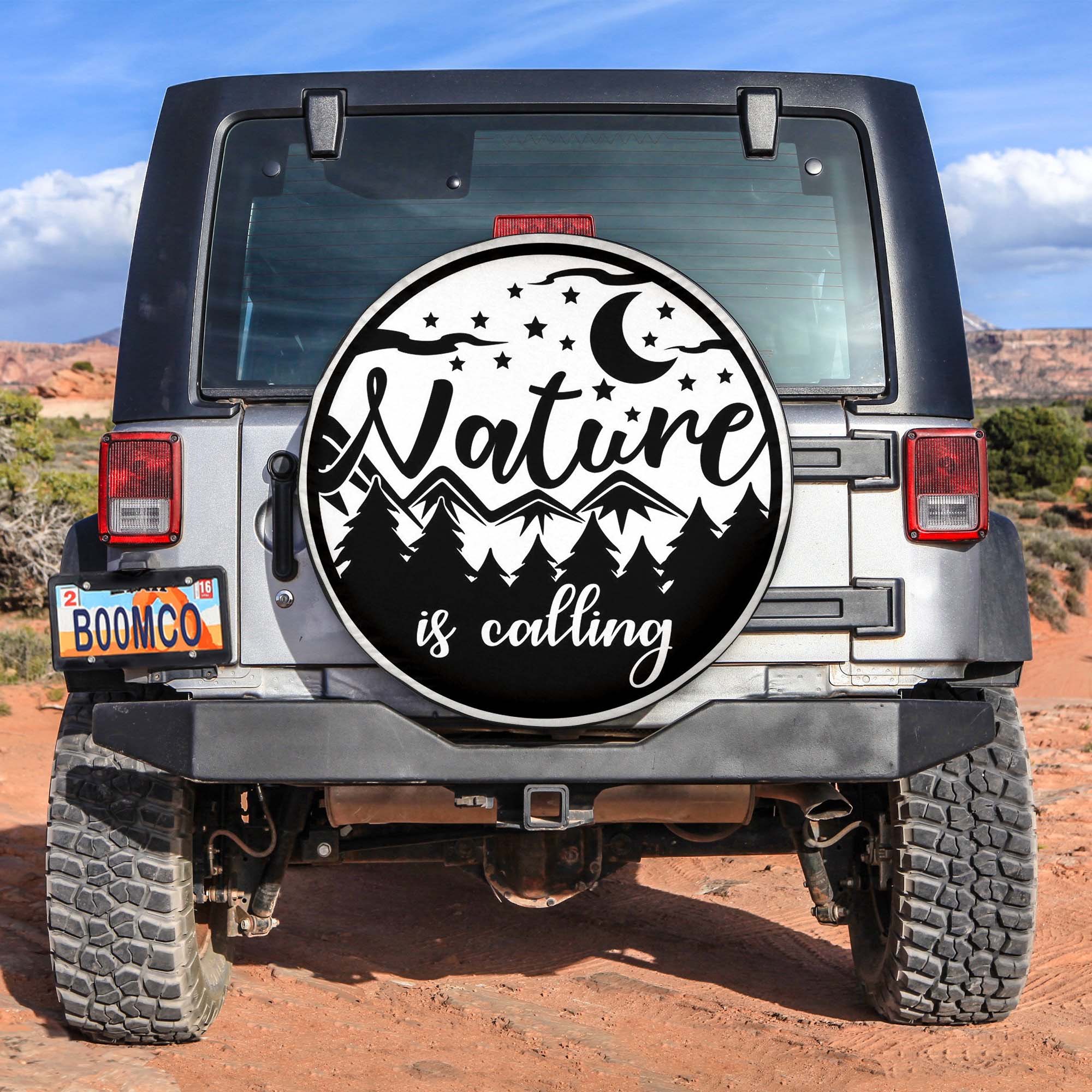 Nature is Calling Spare Tire Covers Gift For Campers Nearkii