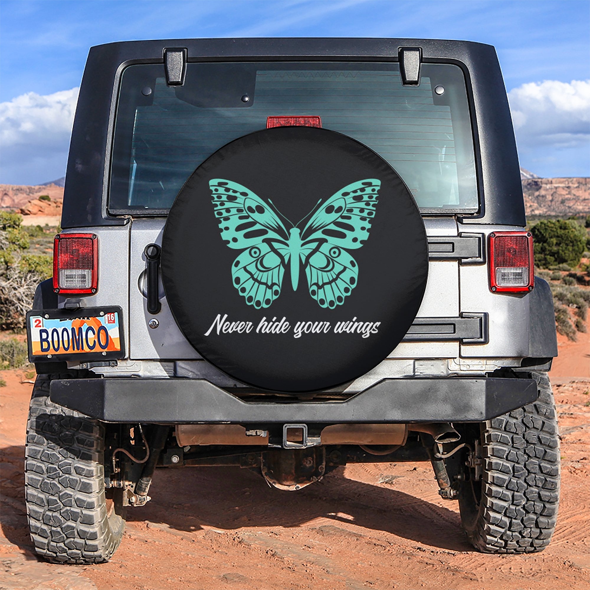 Never Hide Your Wings Car Spare Tire Gift For Campers Nearkii