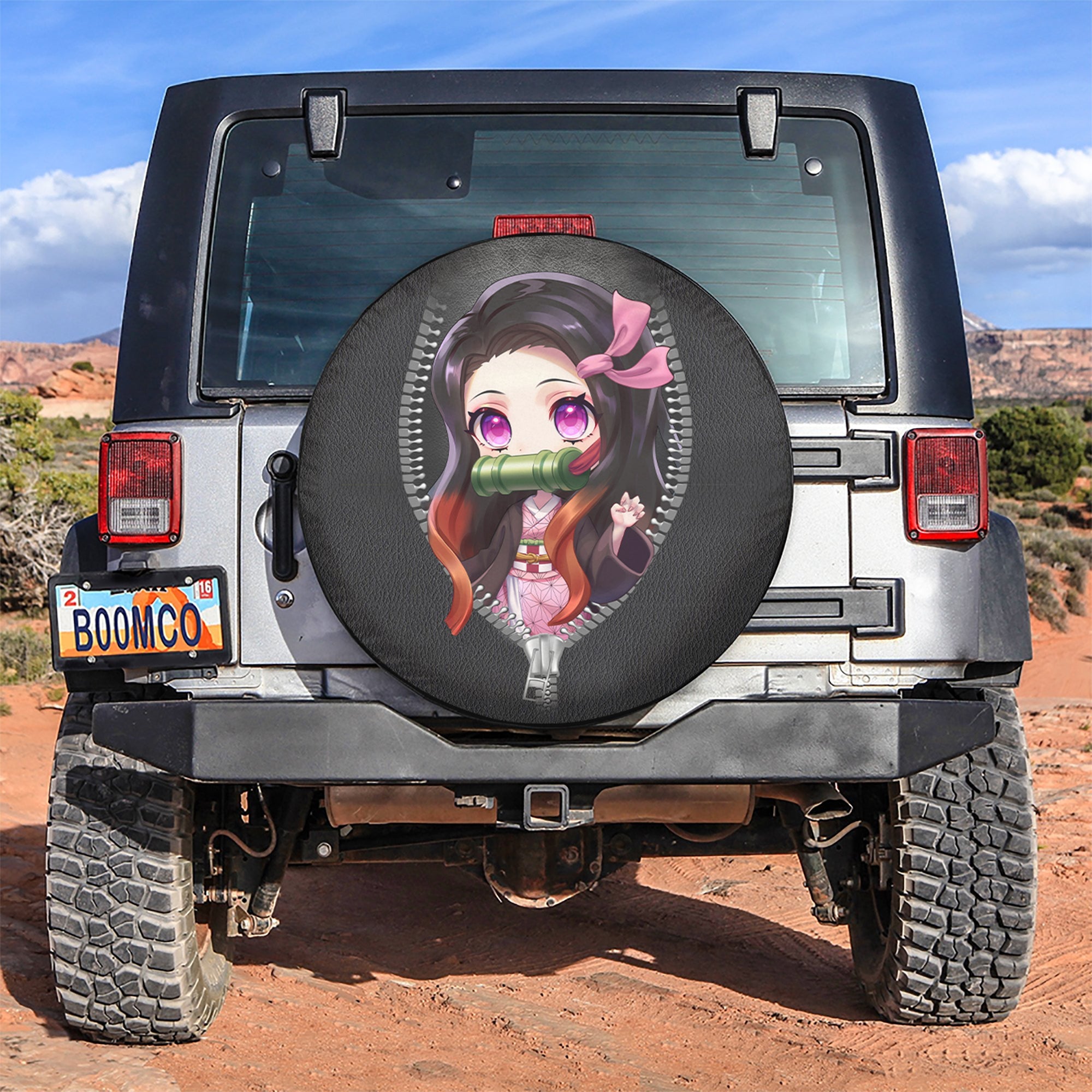 Nezuko Zipper Car Spare Tire Gift For Campers Nearkii