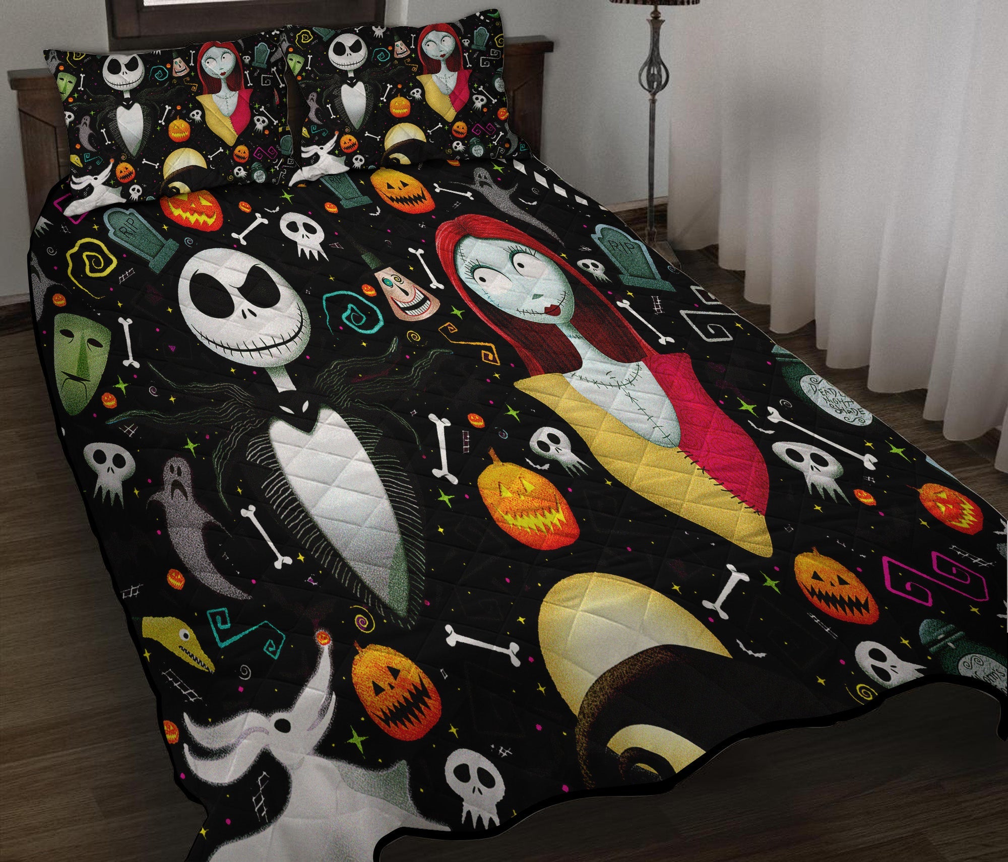 Nightmare Before Christmas Jack And Sally Quilt Bed Sets Nearkii