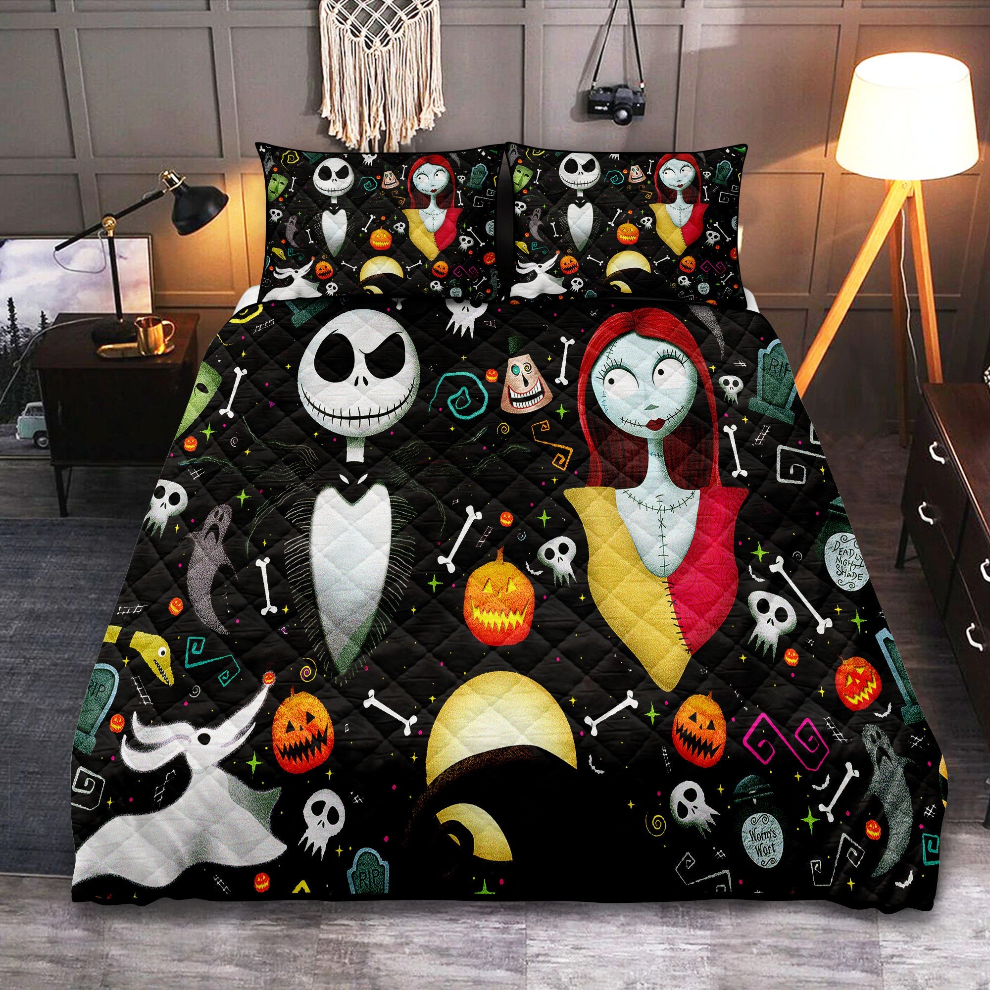 Nightmare Before Christmas Jack And Sally Quilt Bed Sets Nearkii