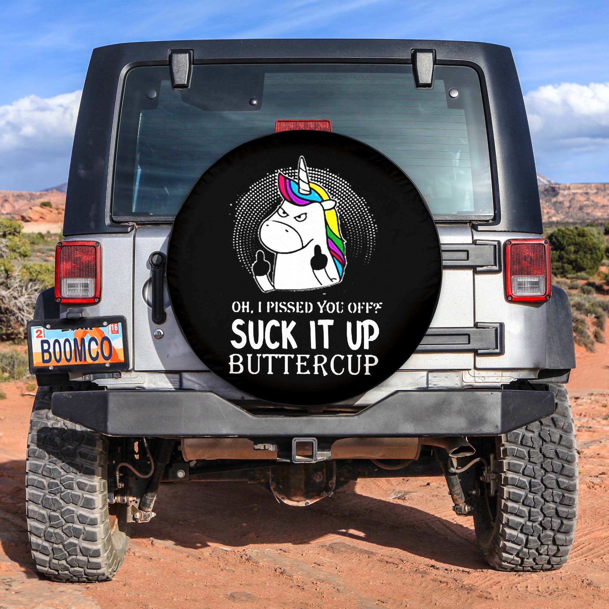 Unicorn Buttercup Spare Tire Covers Gift For Campers Nearkii