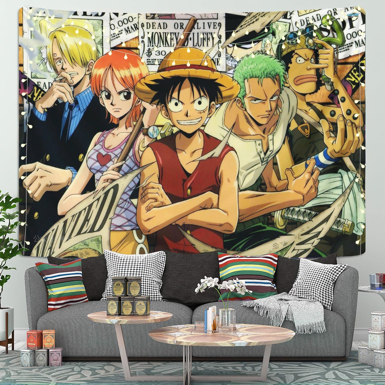 One Piece Team Tapestry Room Decor Nearkii