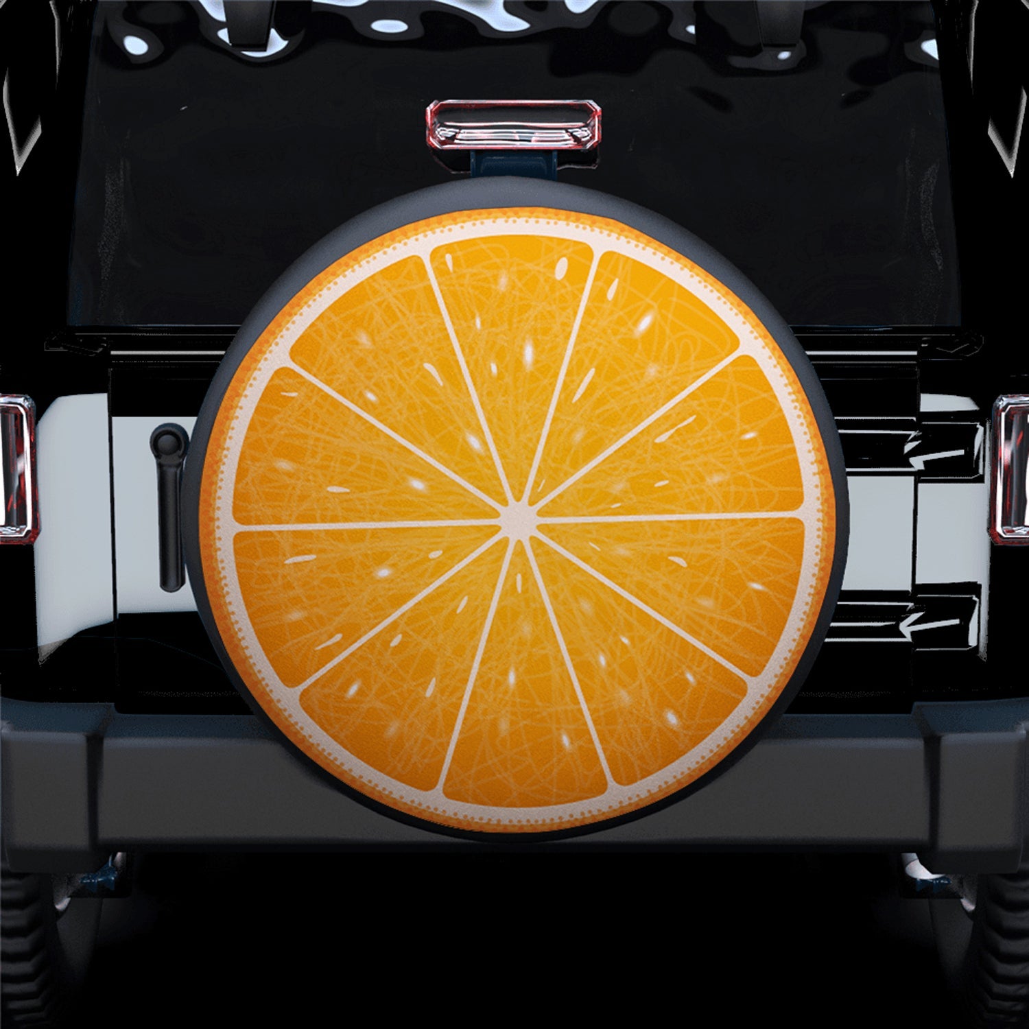 Orange Art Spare Tire Covers Gift For Campers Nearkii