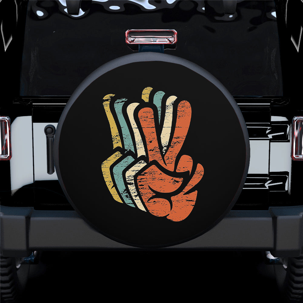 Peace Sign Spare Tire Cover Gift For Campers Nearkii