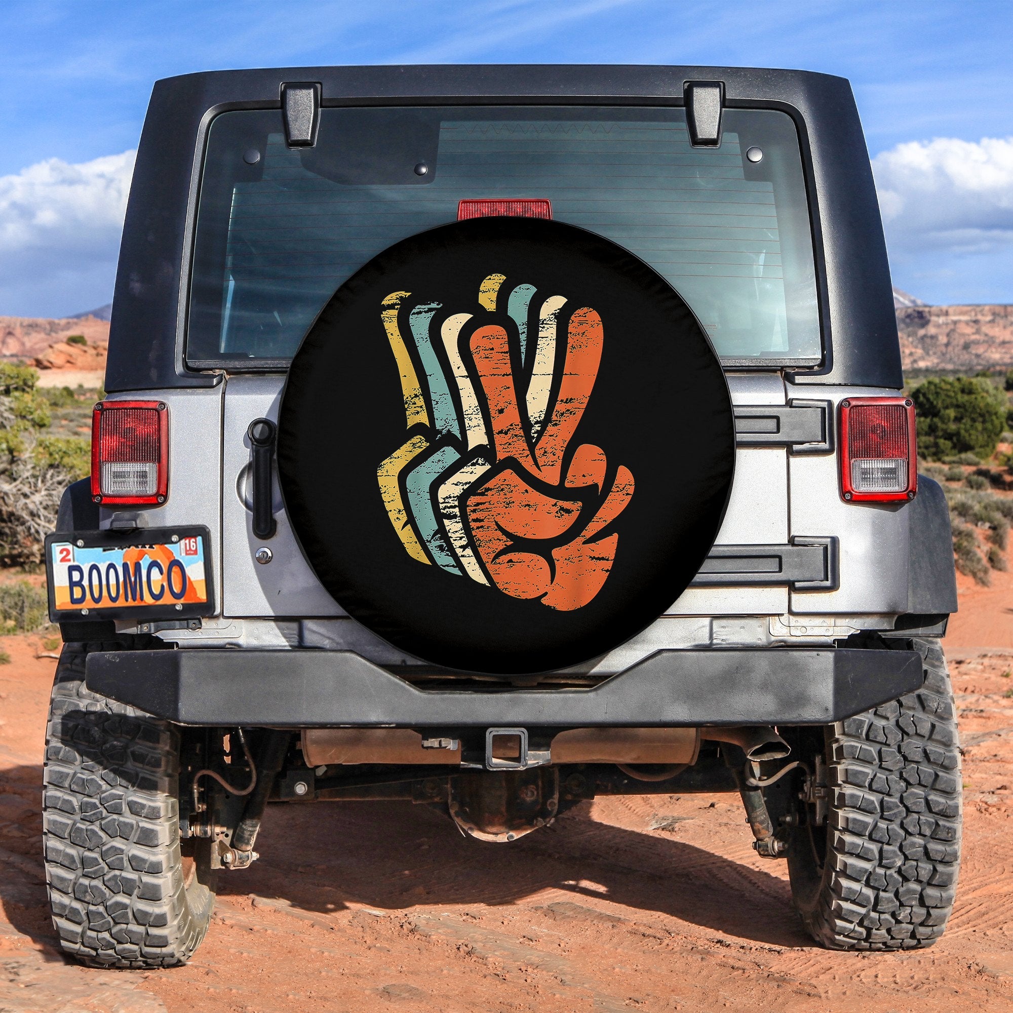 Peace Sign Spare Tire Cover Gift For Campers Nearkii