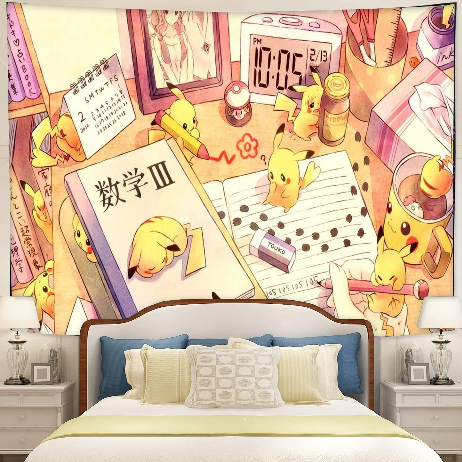 Pikachu Pokemon Anime Tapestry Room Decor Nearkii