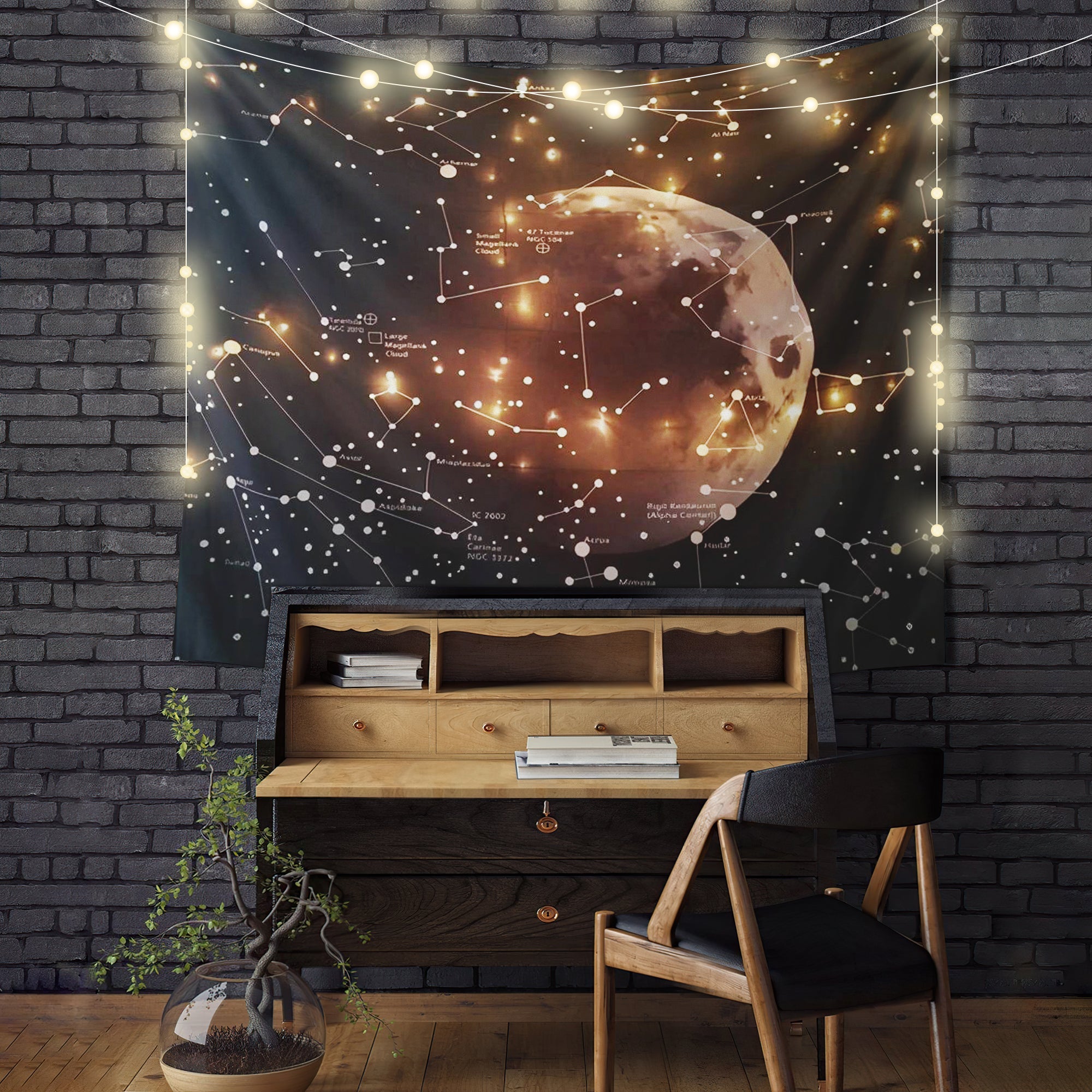 Planet Star Tapestry Room Decor Nearkii