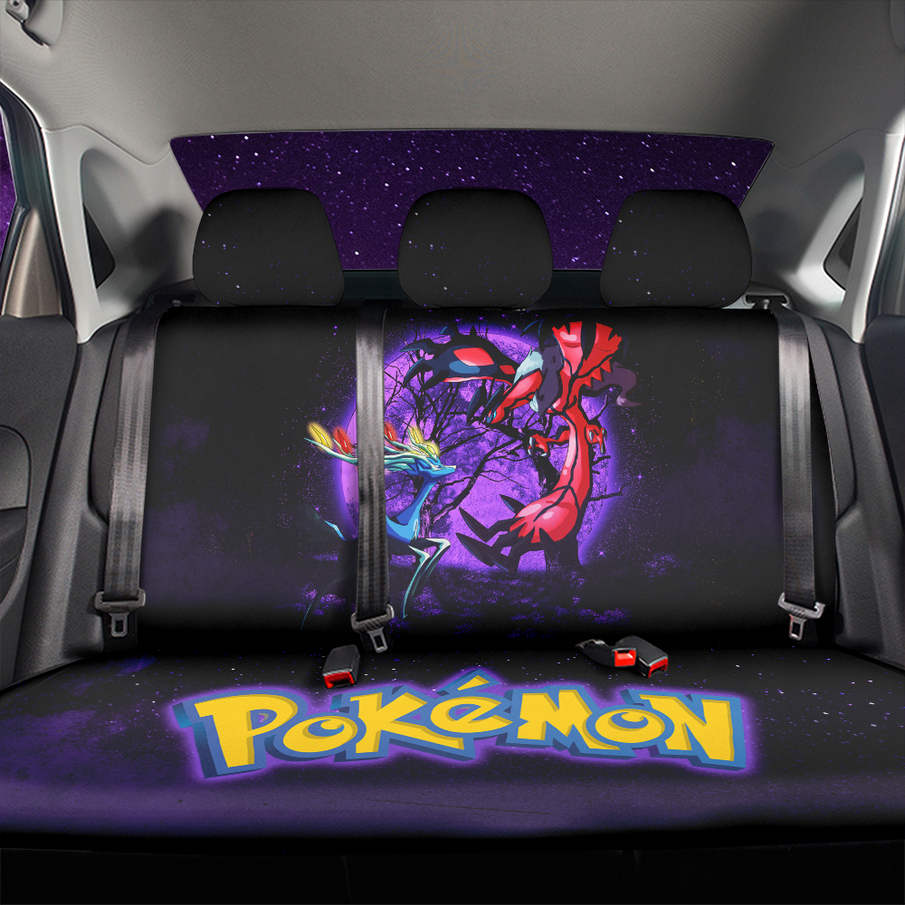 Pokemon X Yveltal And Xerneas Moonlight Galaxy Premium Custom Car Back Seat Covers Decor Protectors Nearkii