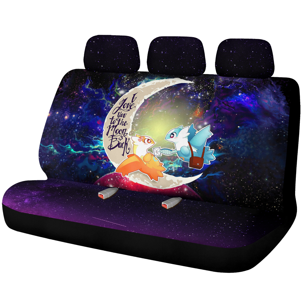 Pokemon Couple Latios Latias Love You To The Moon Galaxy Premium Custom Car Back Seat Covers Decor Protectors Nearkii