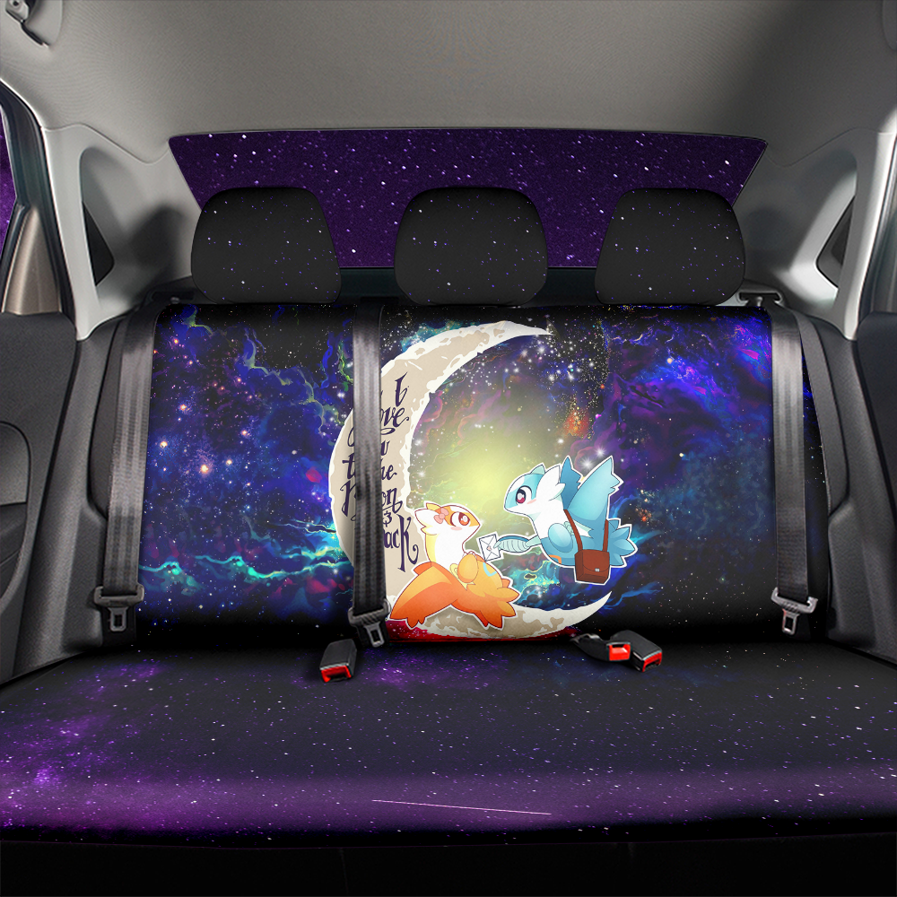 Pokemon Couple Latios Latias Love You To The Moon Galaxy Premium Custom Car Back Seat Covers Decor Protectors Nearkii