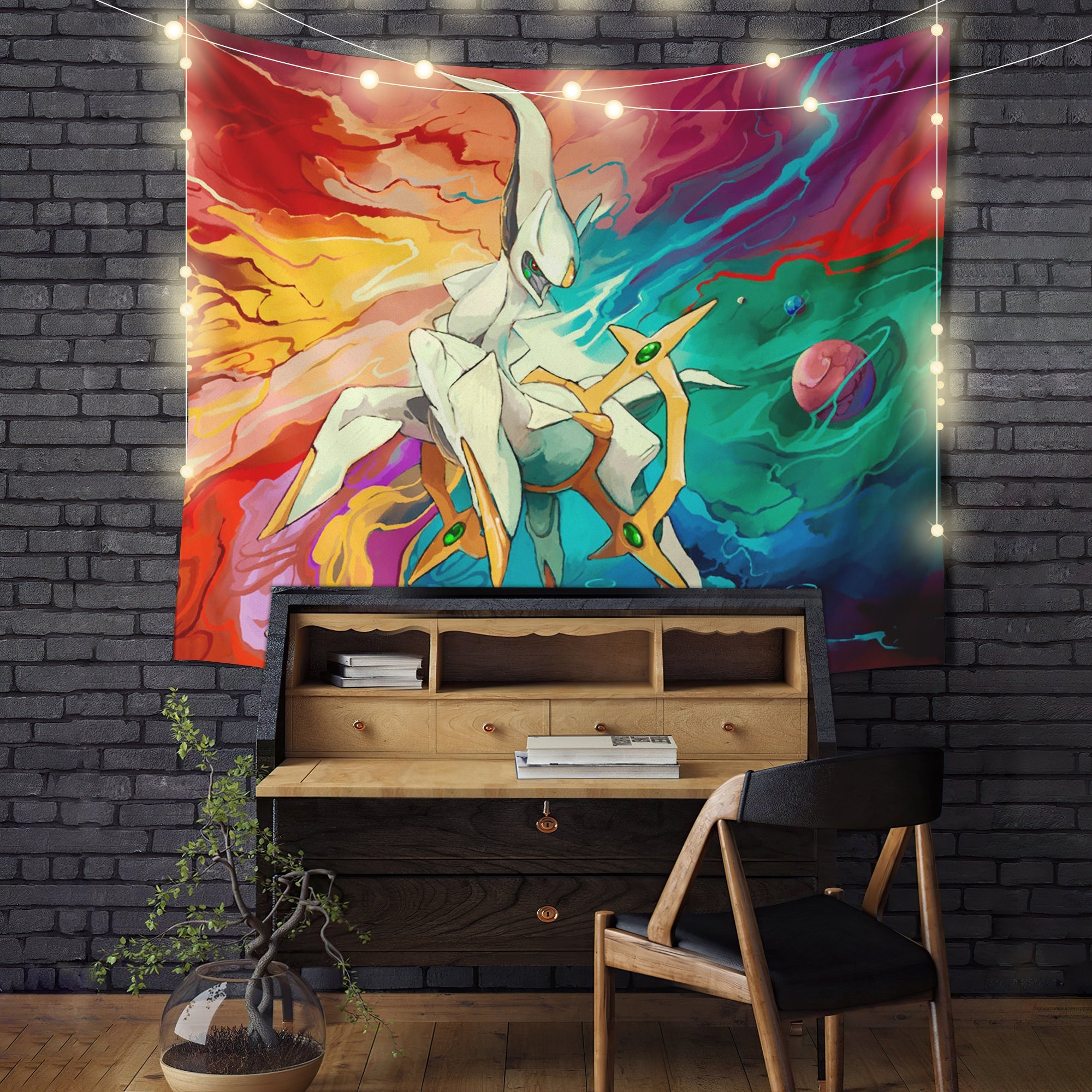 Arceus Pokemon Redux Tapestry Room Decor Nearkii