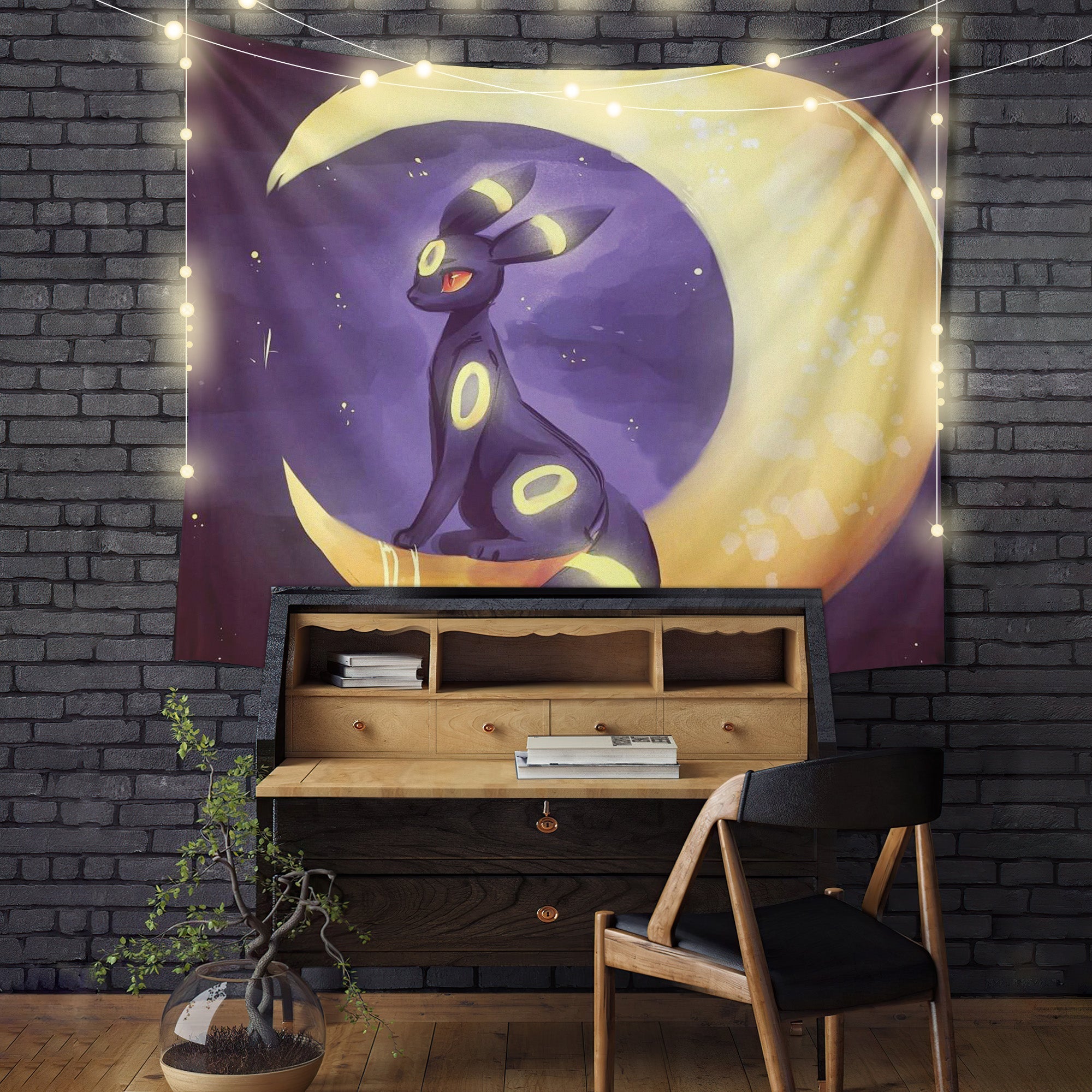 Pokemon Umbreon Moon 1 Tapestry Room Decor Nearkii