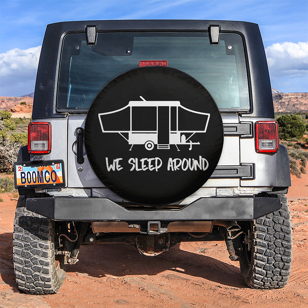 We Sleep Around Camper Jeep Car Spare Tire Covers Gift For Campers Nearkii