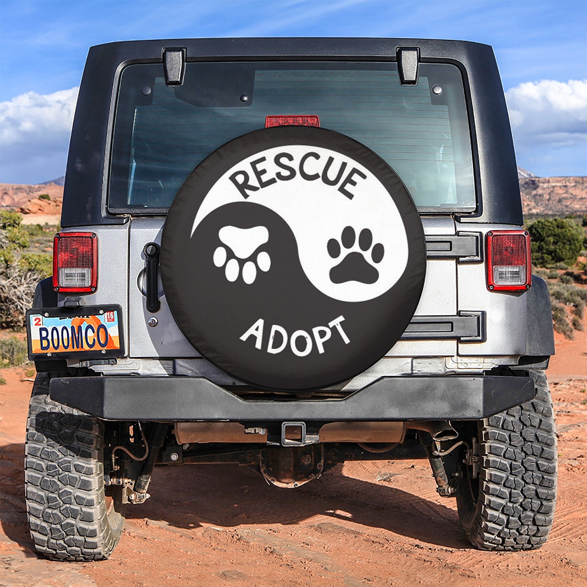 Rescue and Adopt Car Spare Tire Gift For Campers Nearkii