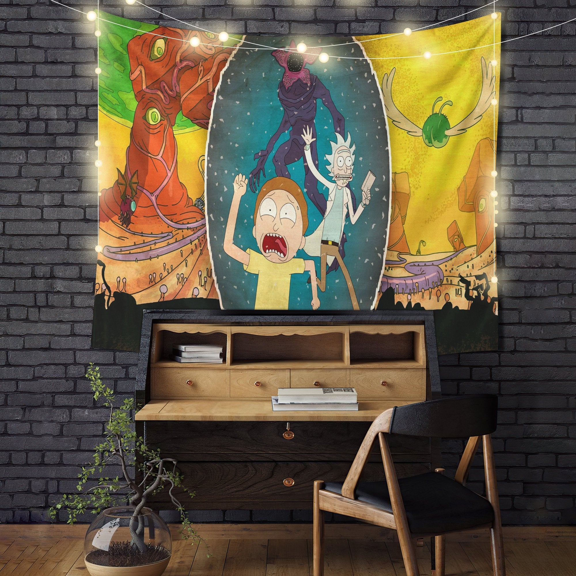 Rick And Morty Funny Tapestry Room Decor Nearkii