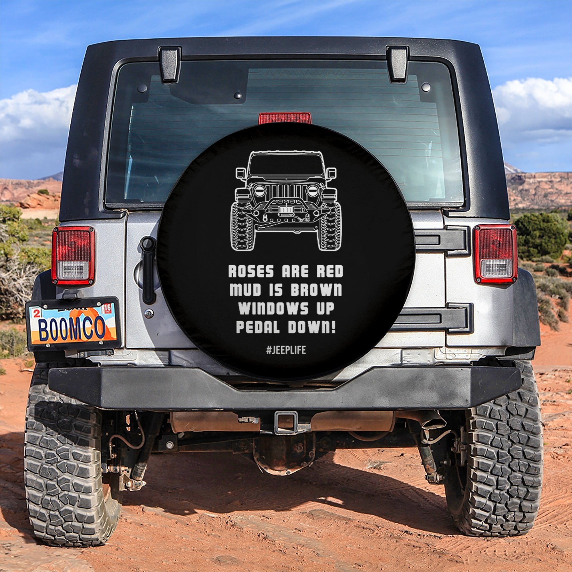 Rose Are Red Mud Is Brown Car Spare Tire Covers Gift For Campers Nearkii